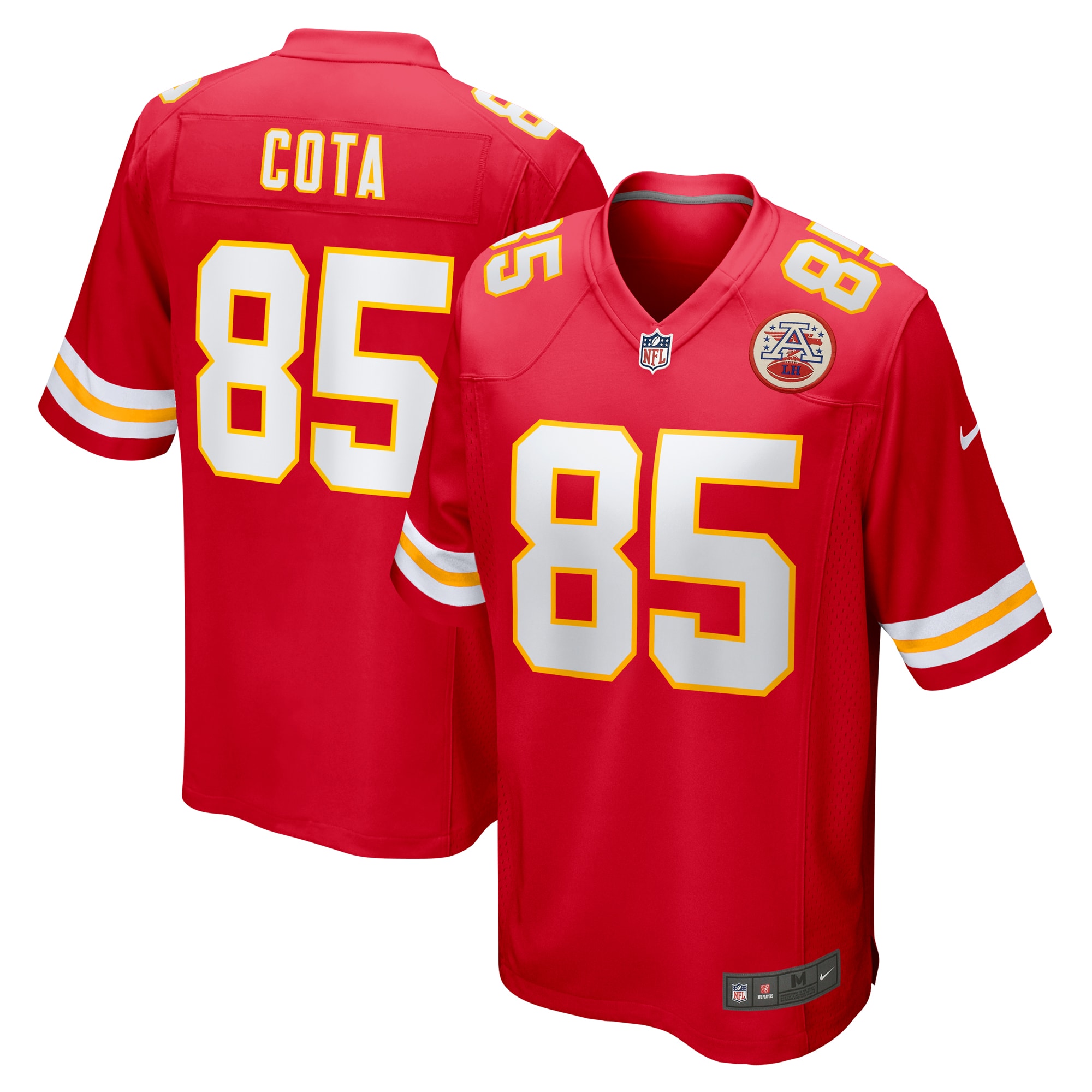 Men's Kansas City Chiefs Chase Cota Red Game Jersey Js8589