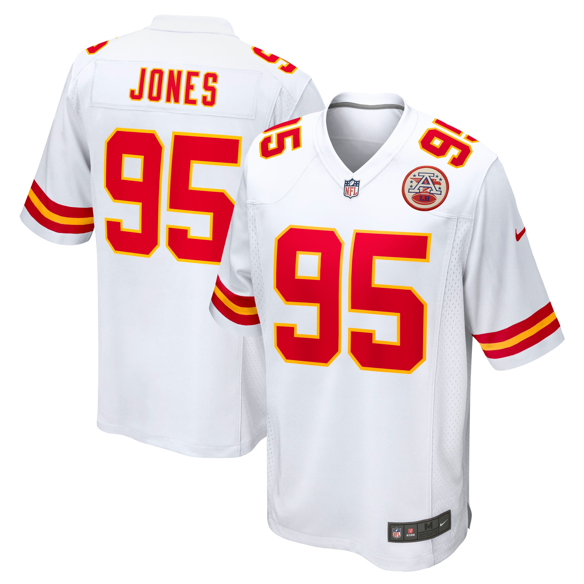 Men's Kansas City Chiefs Chris Jones White Game Jersey Js1403