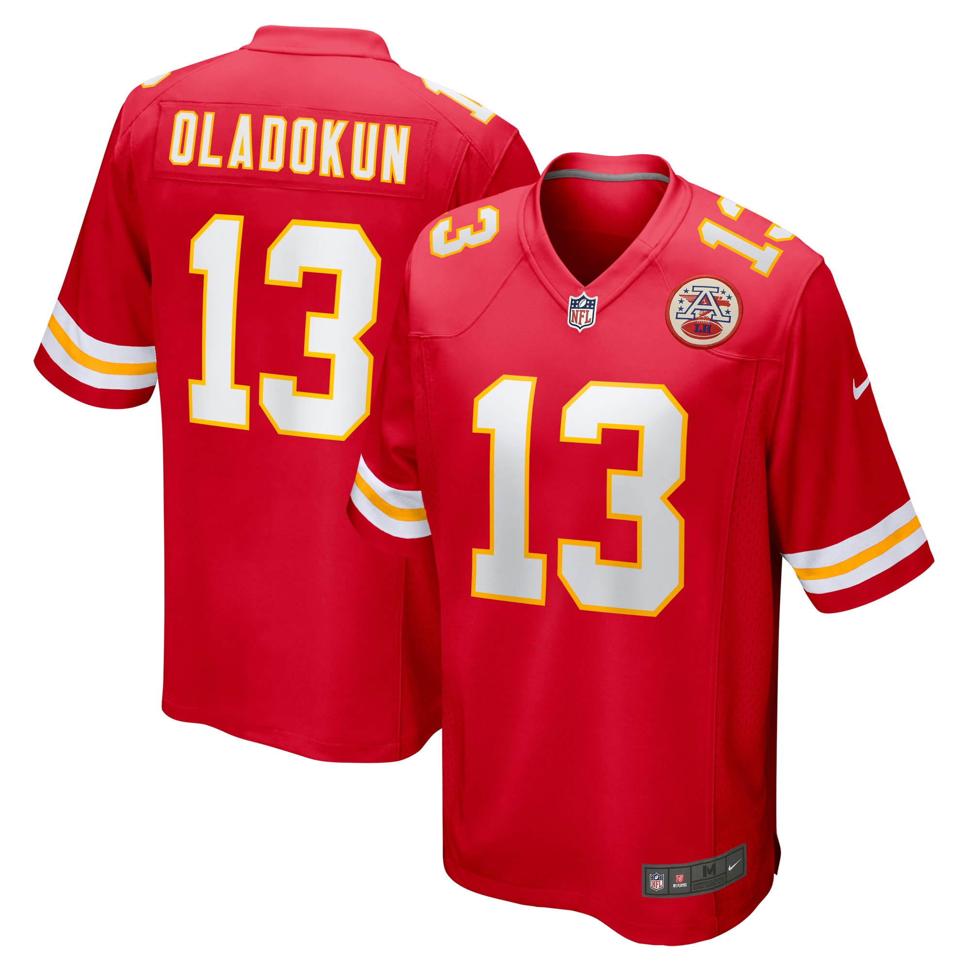 Men's Kansas City Chiefs Chris Oladokun Red Game Jersey Js7178