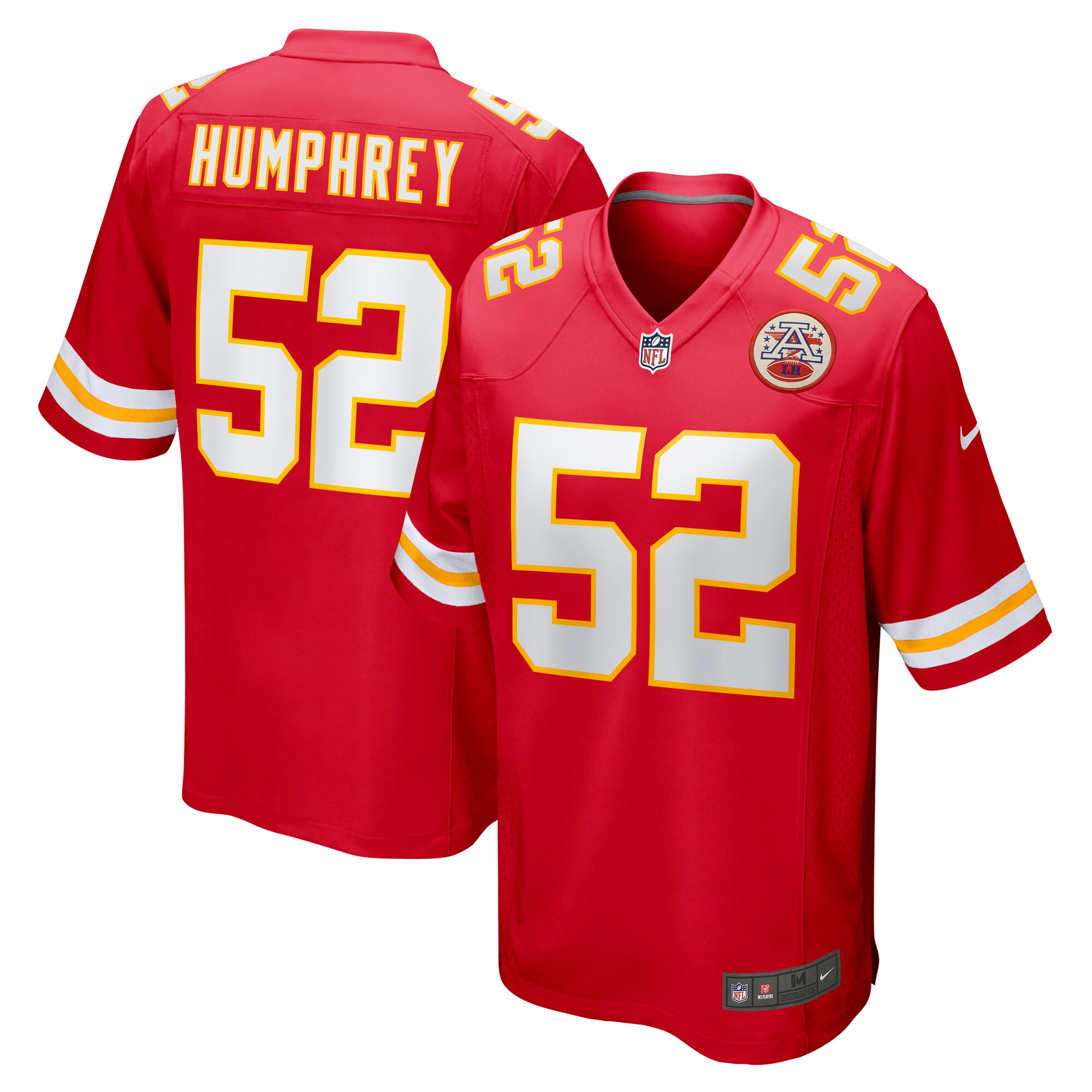 Men's Kansas City Chiefs Creed Humphrey Red Game Jersey Js2909