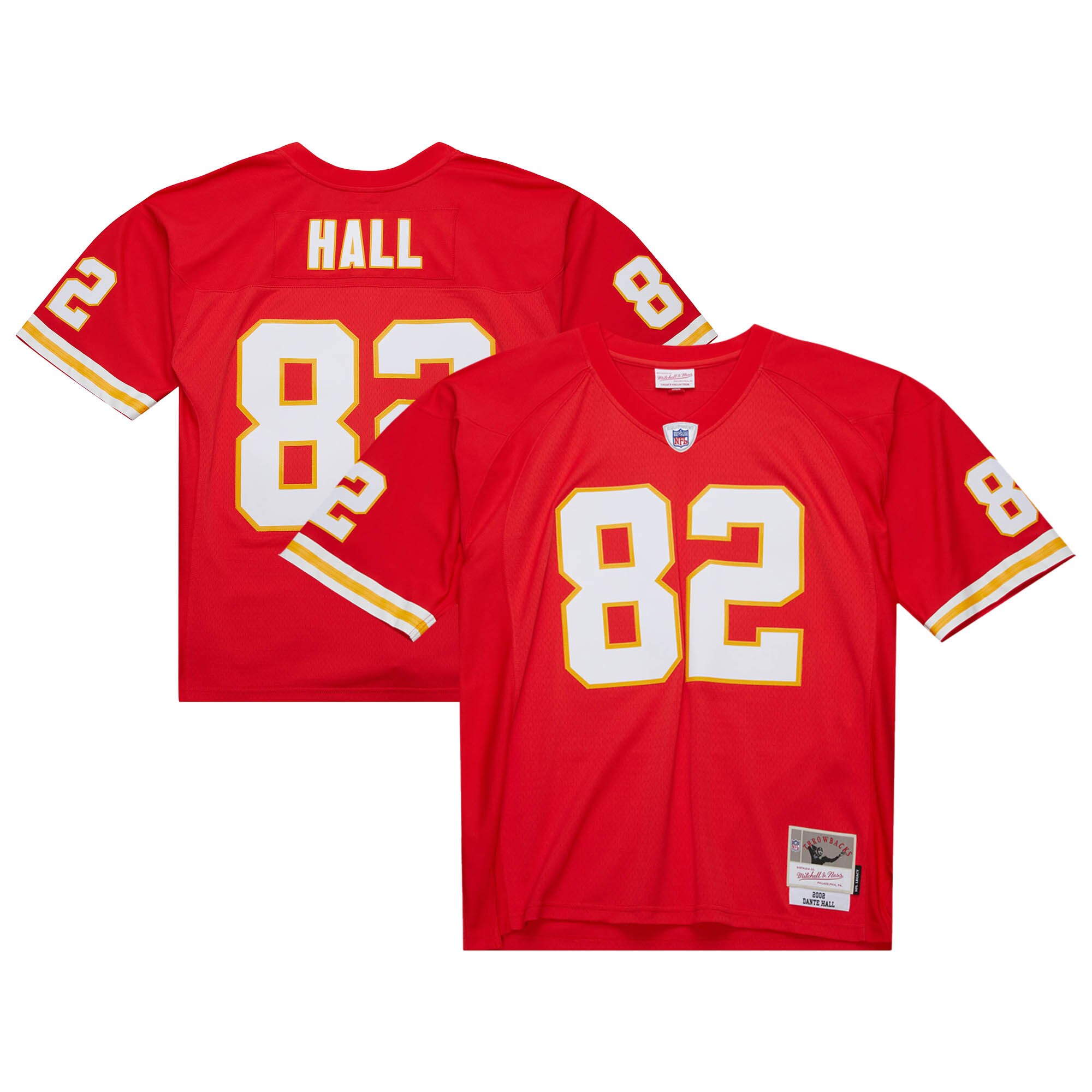 Men's Kansas City Chiefs Dante Hall Mitchell & Ness Red 2002 Legacy Jersey Js1163