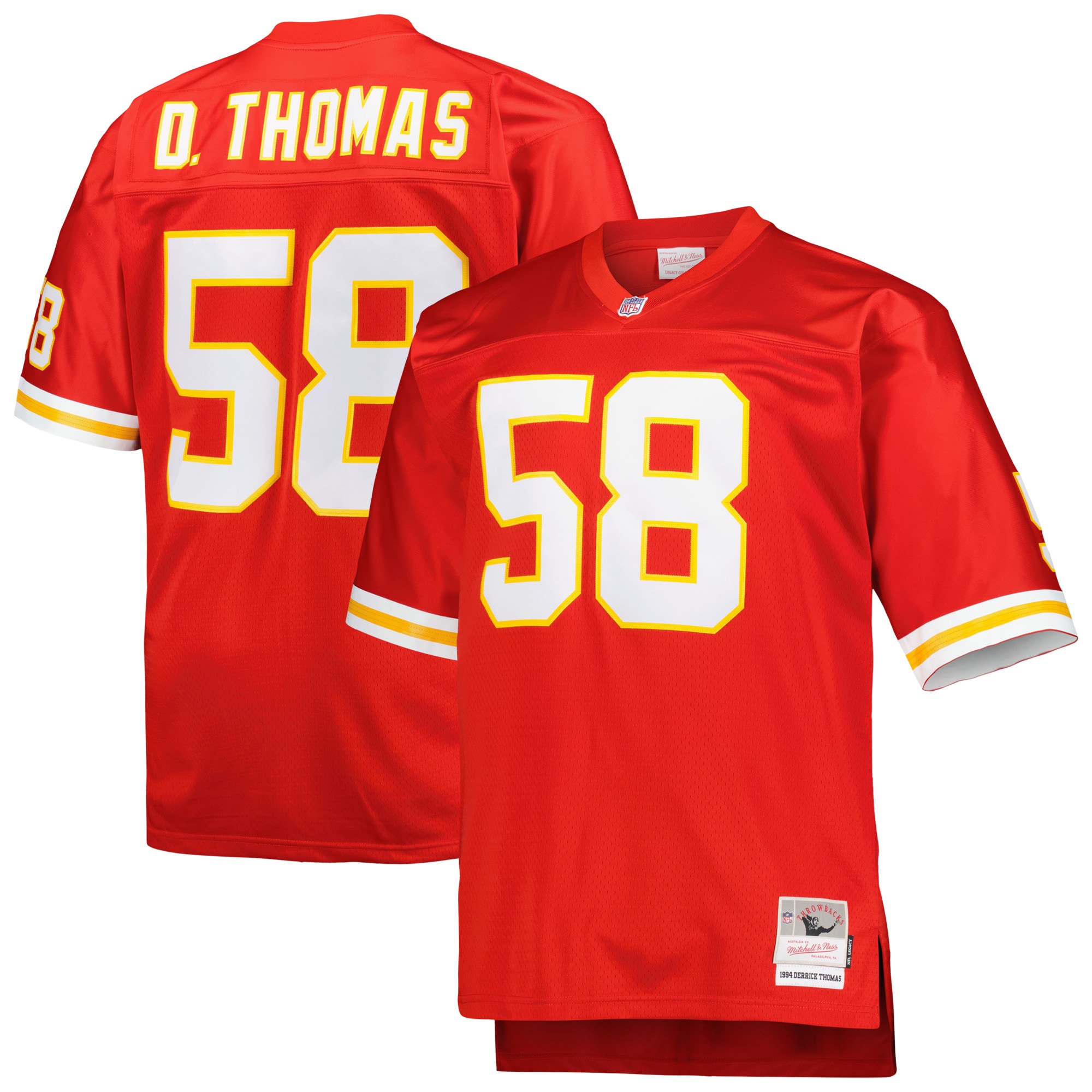 Men's Kansas City Chiefs Derrick Thomas Mitchell & Ness Red Big & Tall 1994 Retired Player Jersey Js6865