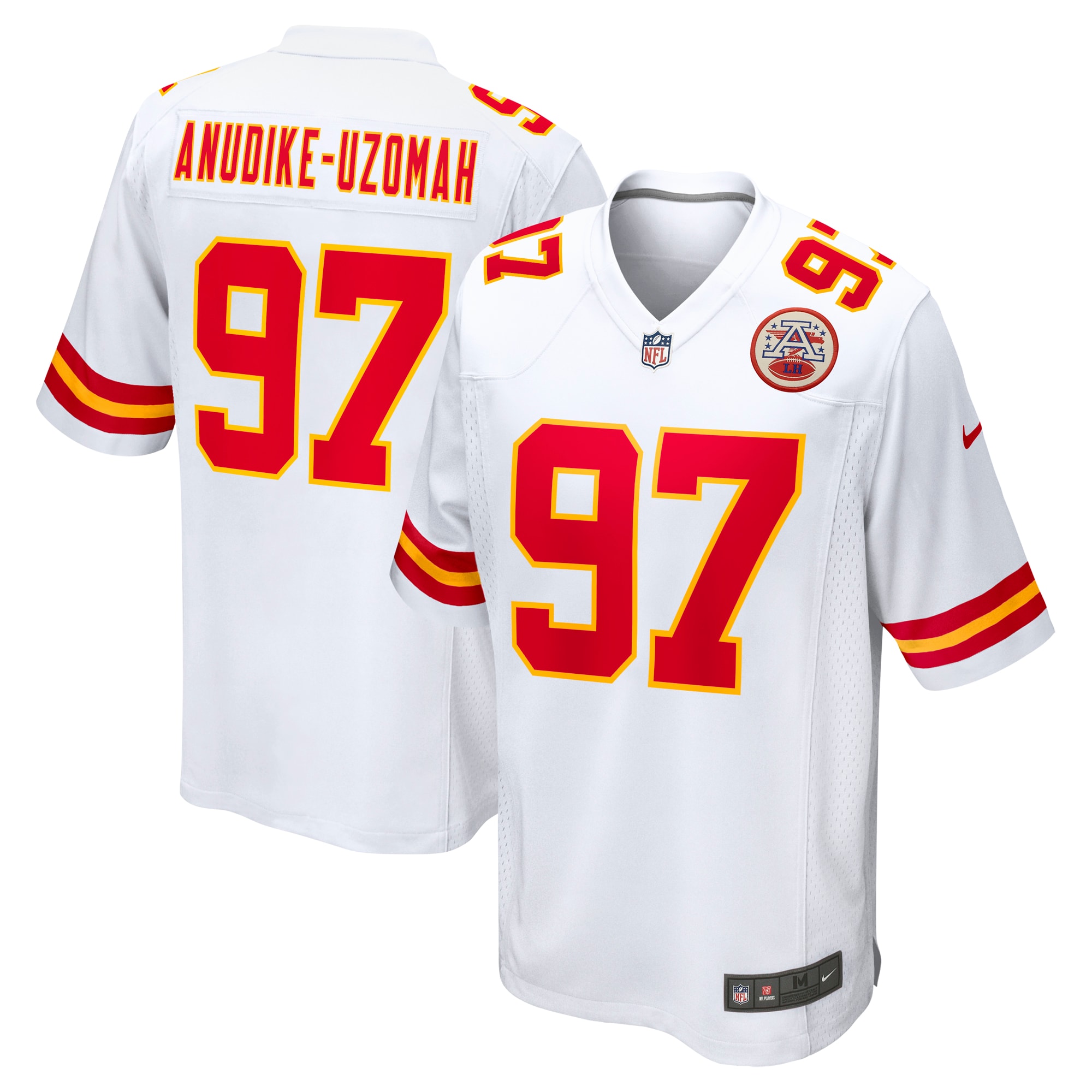 Men's Kansas City Chiefs Felix Anudike-uzomah White Team Game Jersey Js8427