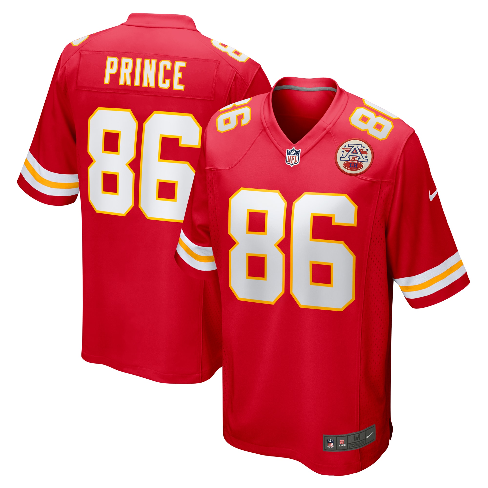 Men's Kansas City Chiefs Gerrit Prince Red Team Game Jersey Js3136