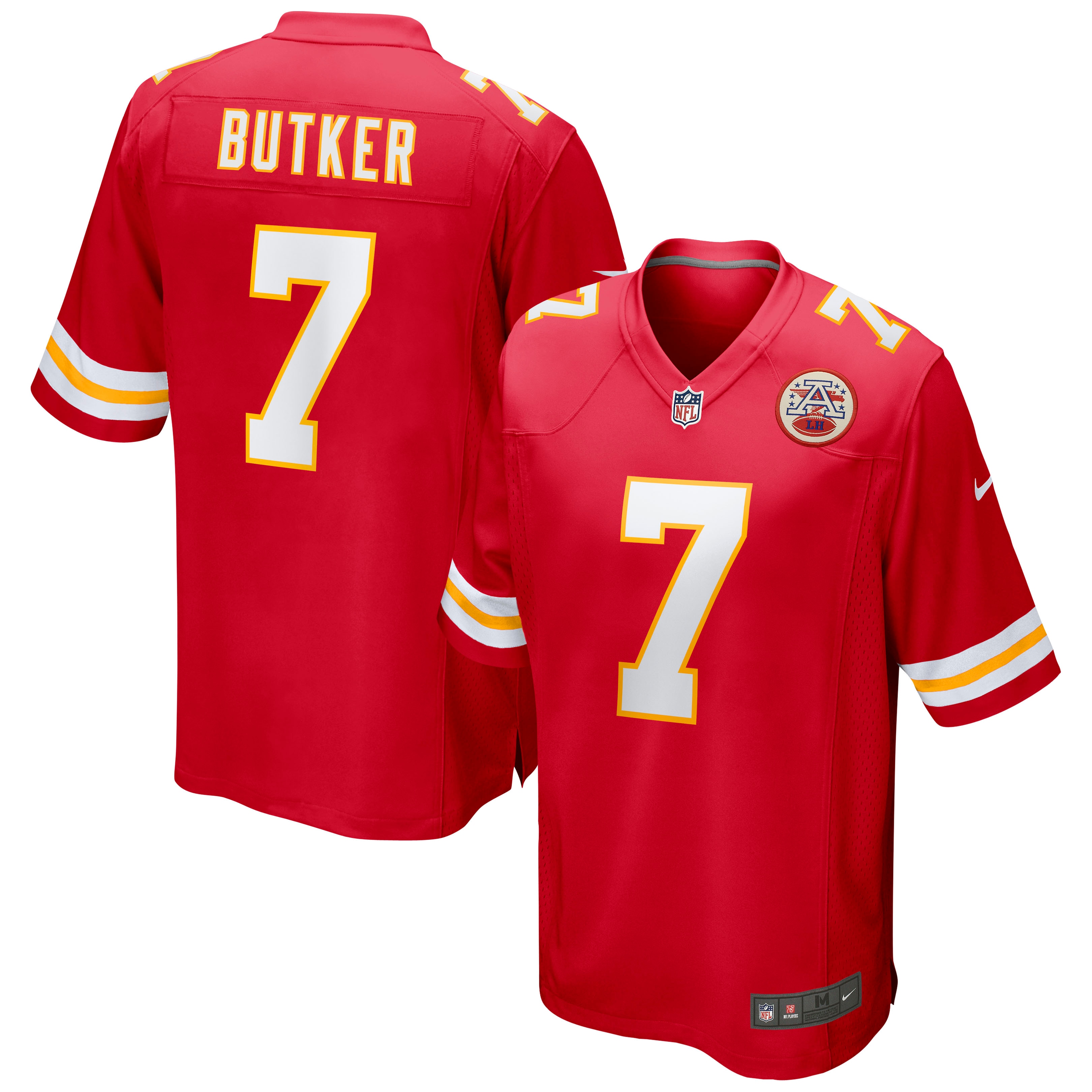Men's Kansas City Chiefs Harrison Butker Red Game Jersey Js2272