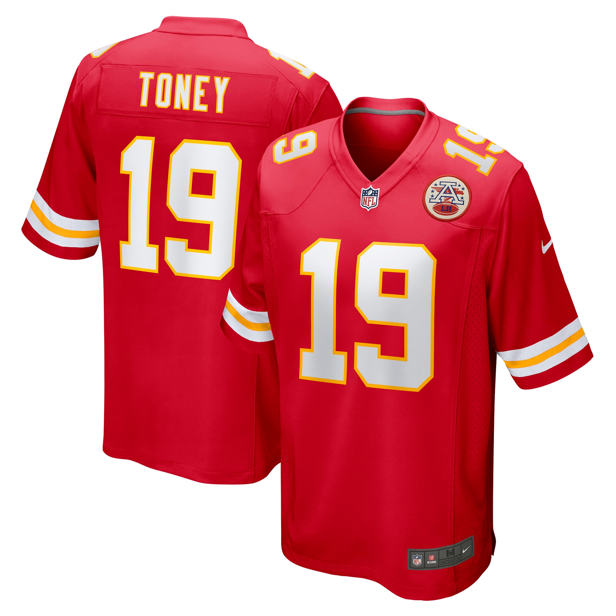 Men's Kansas City Chiefs Kadarius Toney Red Game Player Jersey Js7942