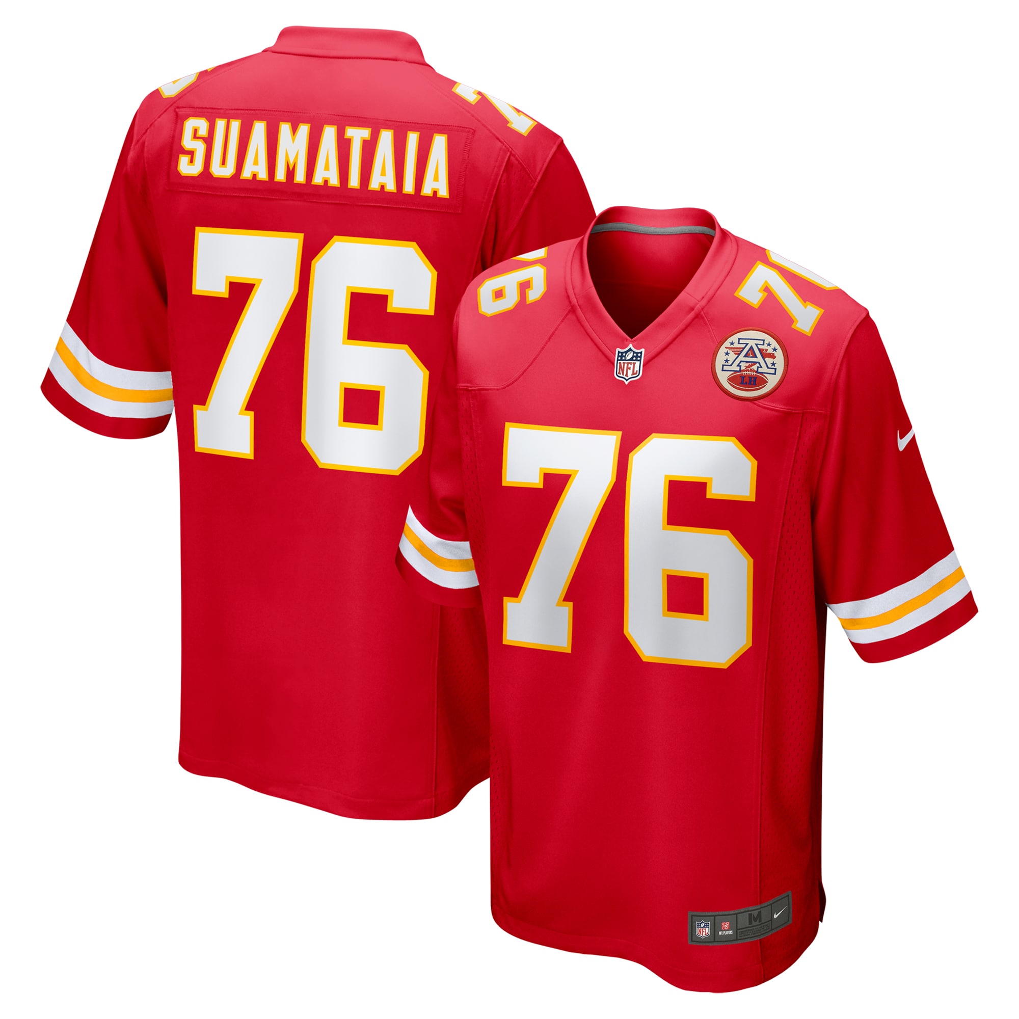 Men's Kansas City Chiefs Kingsley Suamataia Red Game Jersey Js6324