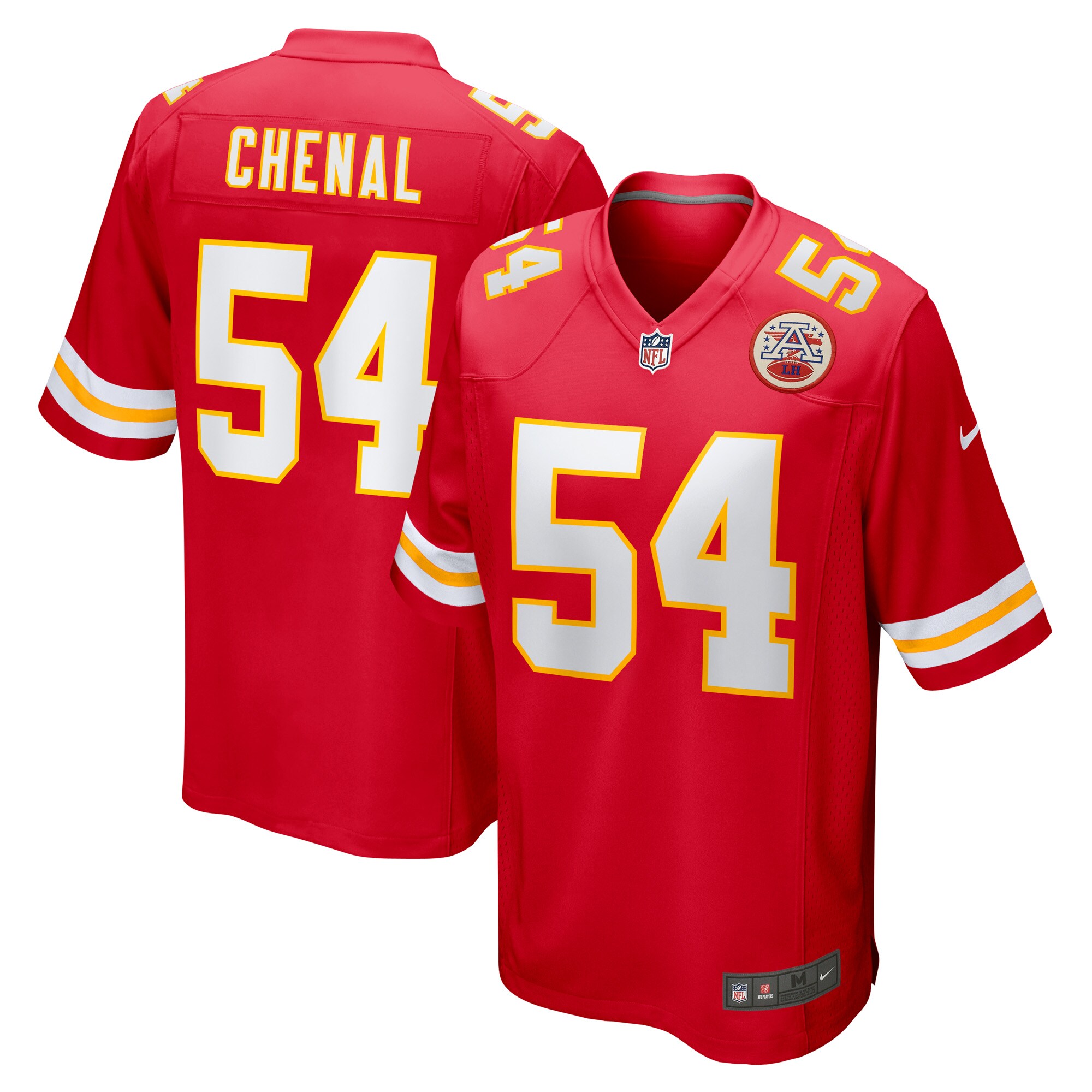 Men's Kansas City Chiefs Leo Chenal Red Game Player Jersey Js3576
