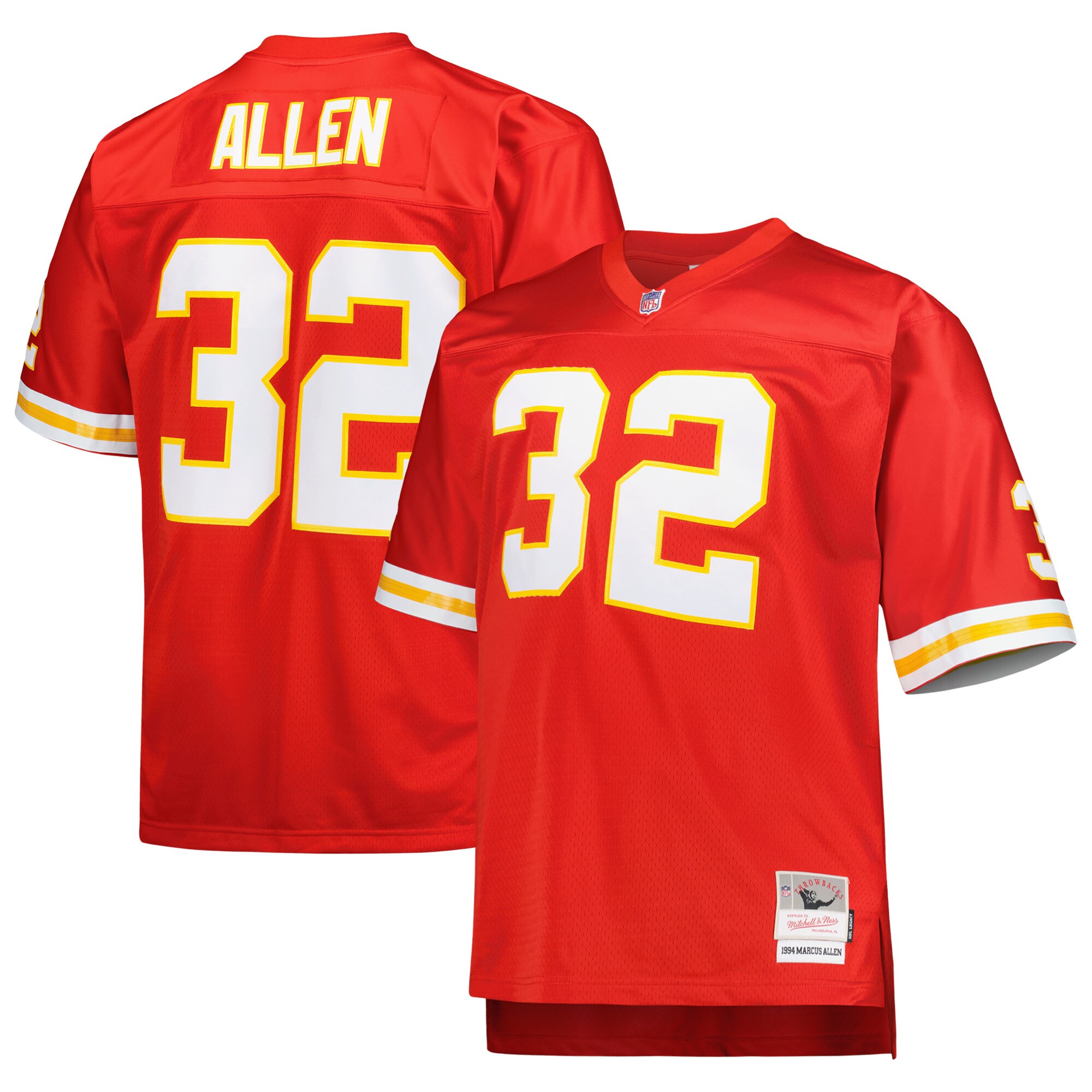 Men's Kansas City Chiefs Marcus Allen Mitchell & Ness Red Big & Tall 1994 Retired Player Jersey Js3750