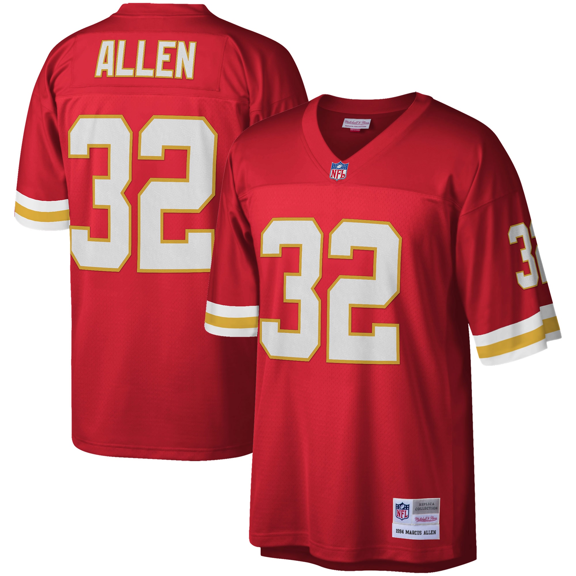 Men's Kansas City Chiefs Marcus Allen Mitchell & Ness Red Legacy Jersey Js2853