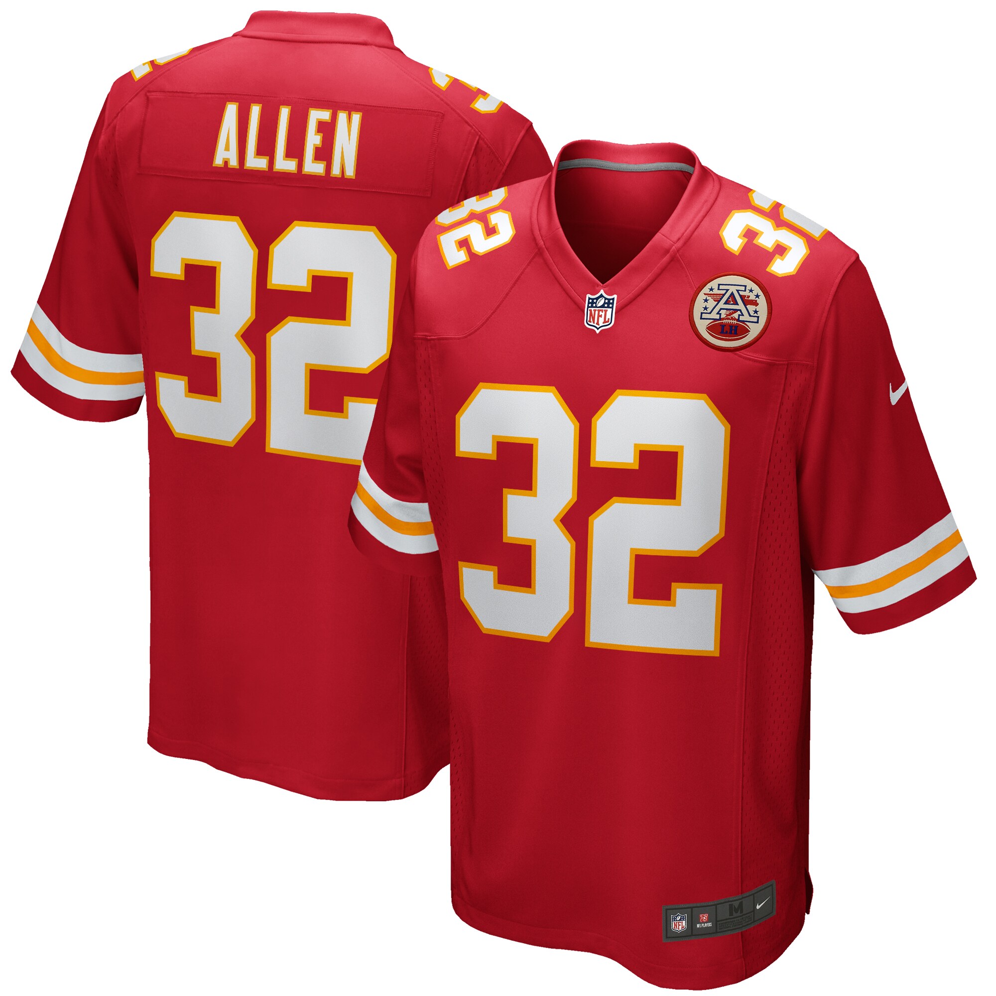 Men's Kansas City Chiefs Marcus Allen Red Game Retired Player Jersey Js1547