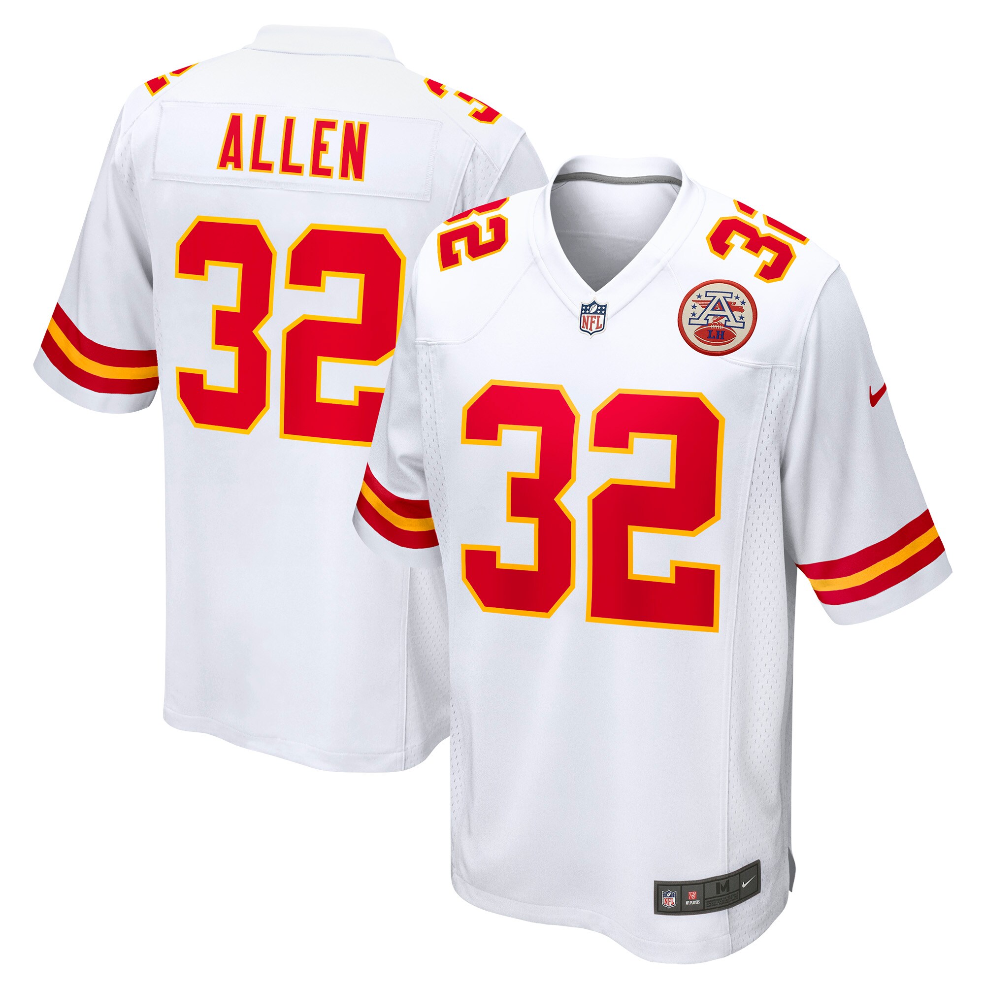 Men's Kansas City Chiefs Marcus Allen White Retired Player Game Jersey Js3980