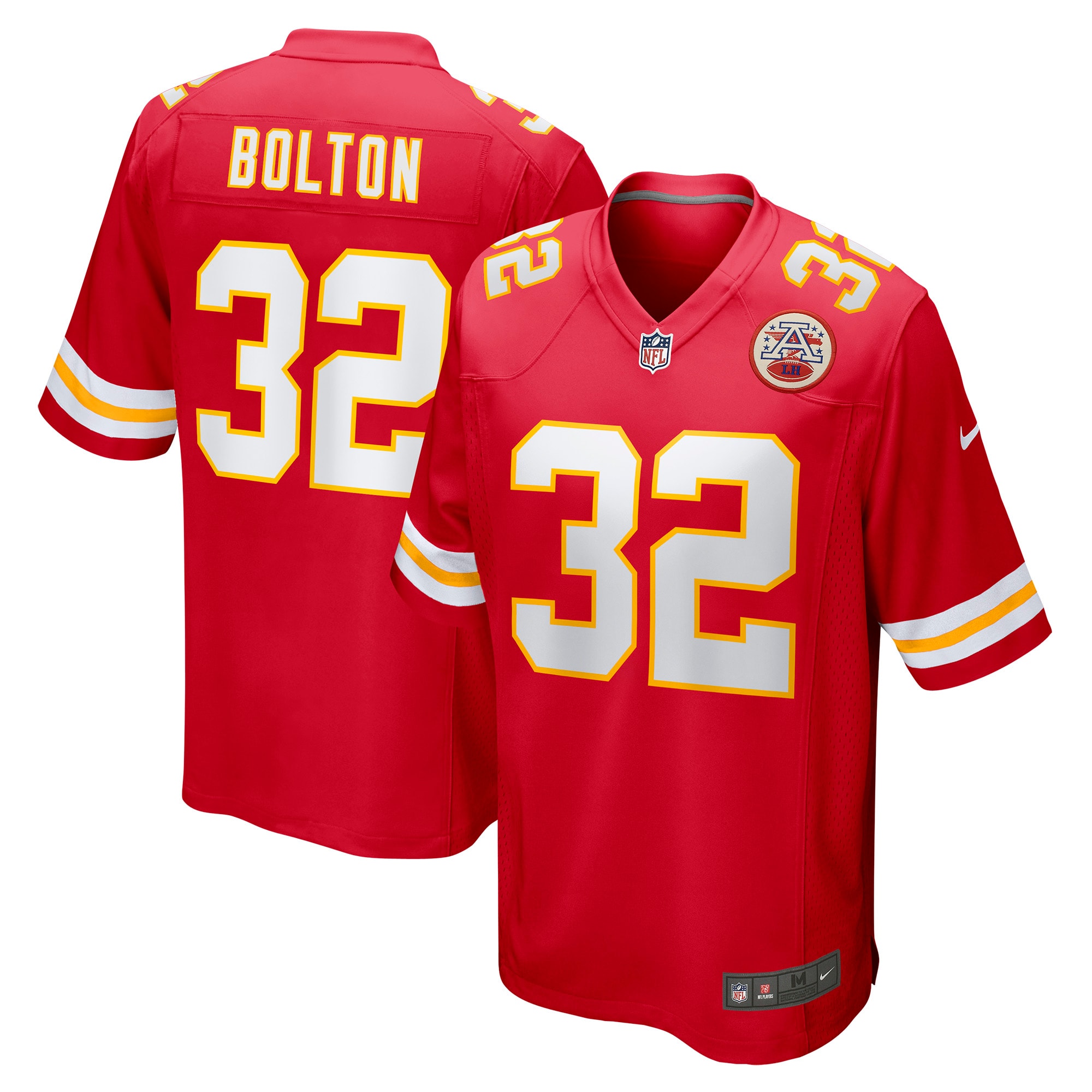 Men's Kansas City Chiefs Nick Bolton Red Game Jersey Js4461
