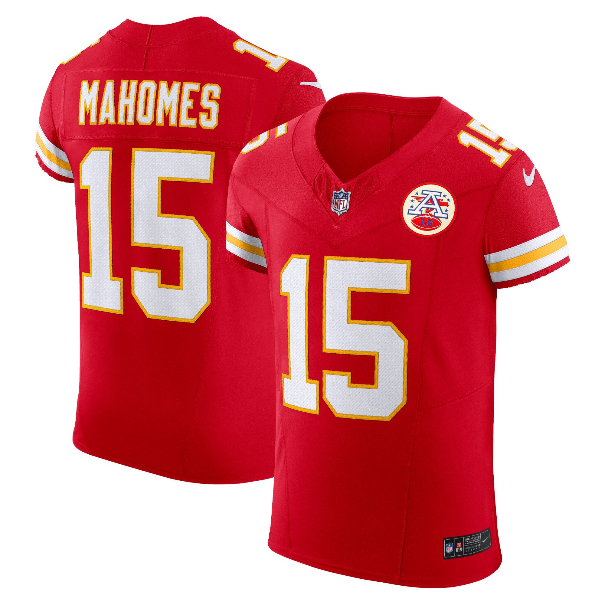 Men's Kansas City Chiefs Patrick Mahomes Red Vapor F.u.s.e. Elite Jersey Js2619