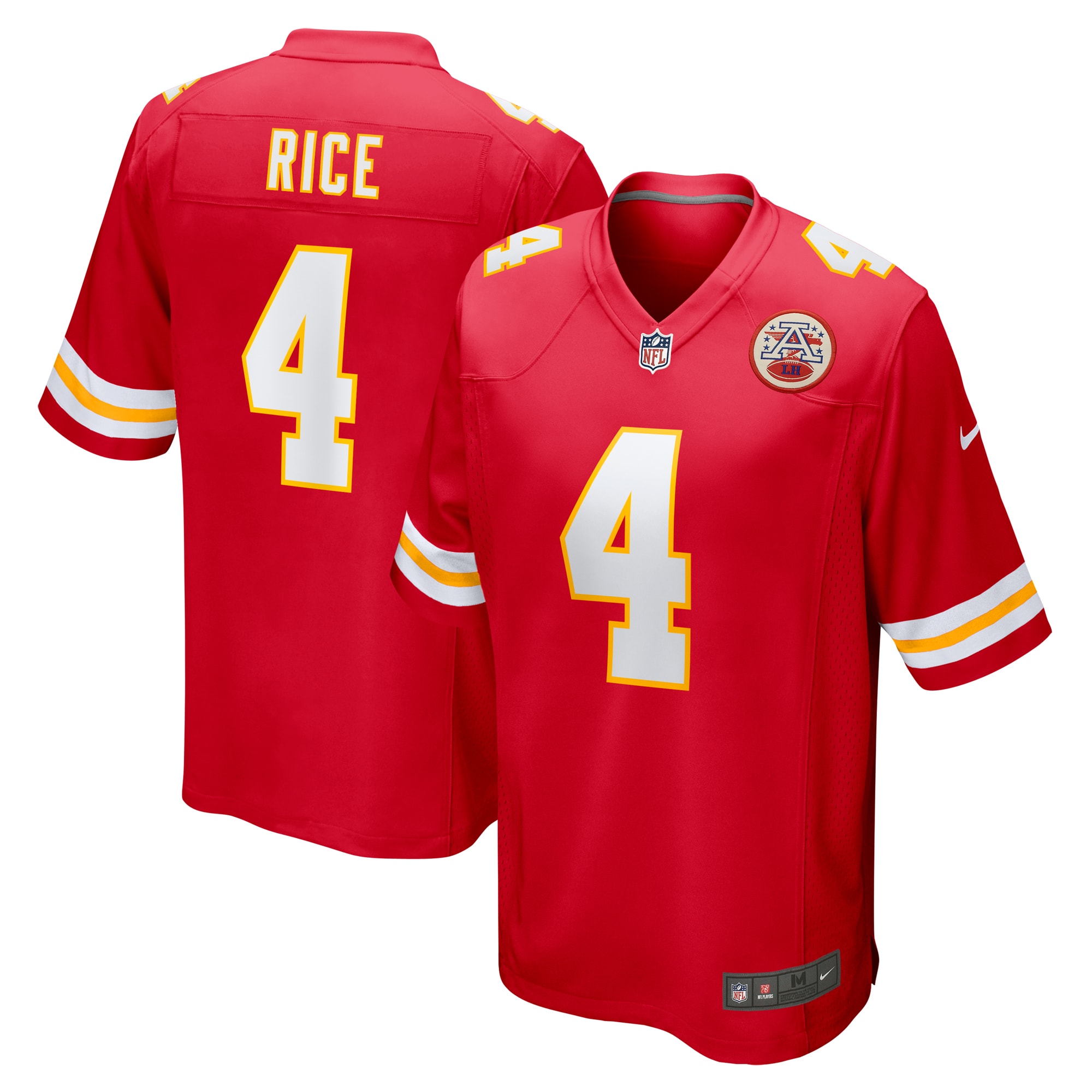Men's Kansas City Chiefs Rashee Rice Red Game Jersey Js6809