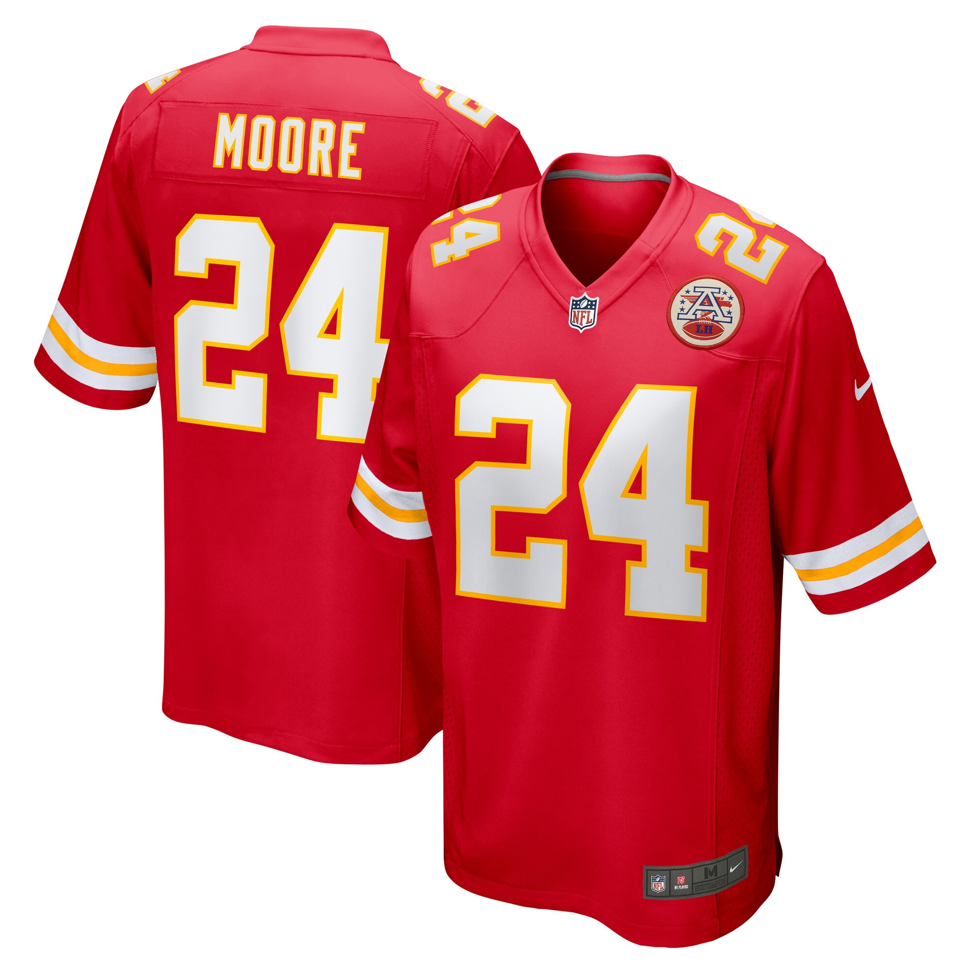 Men's Kansas City Chiefs Skyy Moore Red Game Player Jersey Js9667