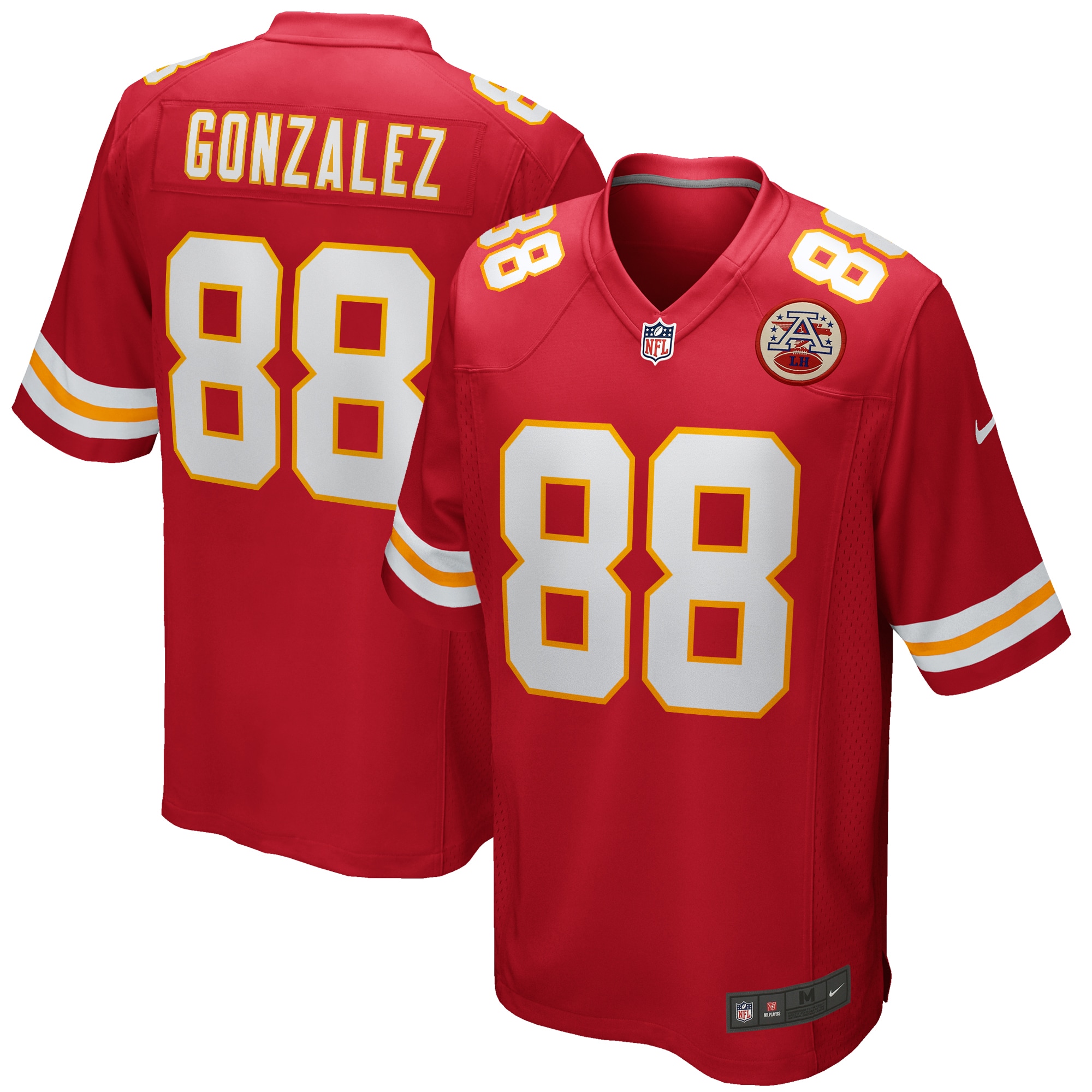 Men's Kansas City Chiefs Tony Gonzalez Red Game Retired Player Jersey Js2935