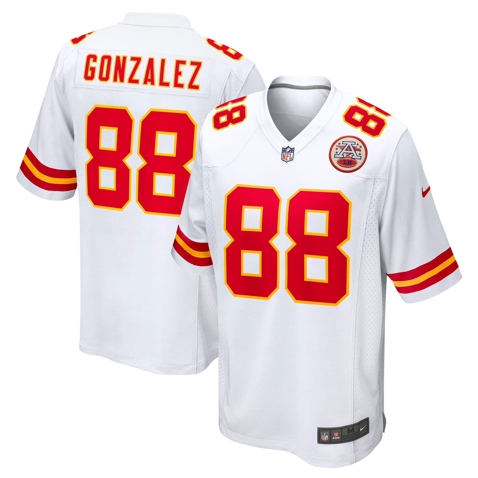 Men's Kansas City Chiefs Tony Gonzalez White Retired Player Game Jersey Js7459