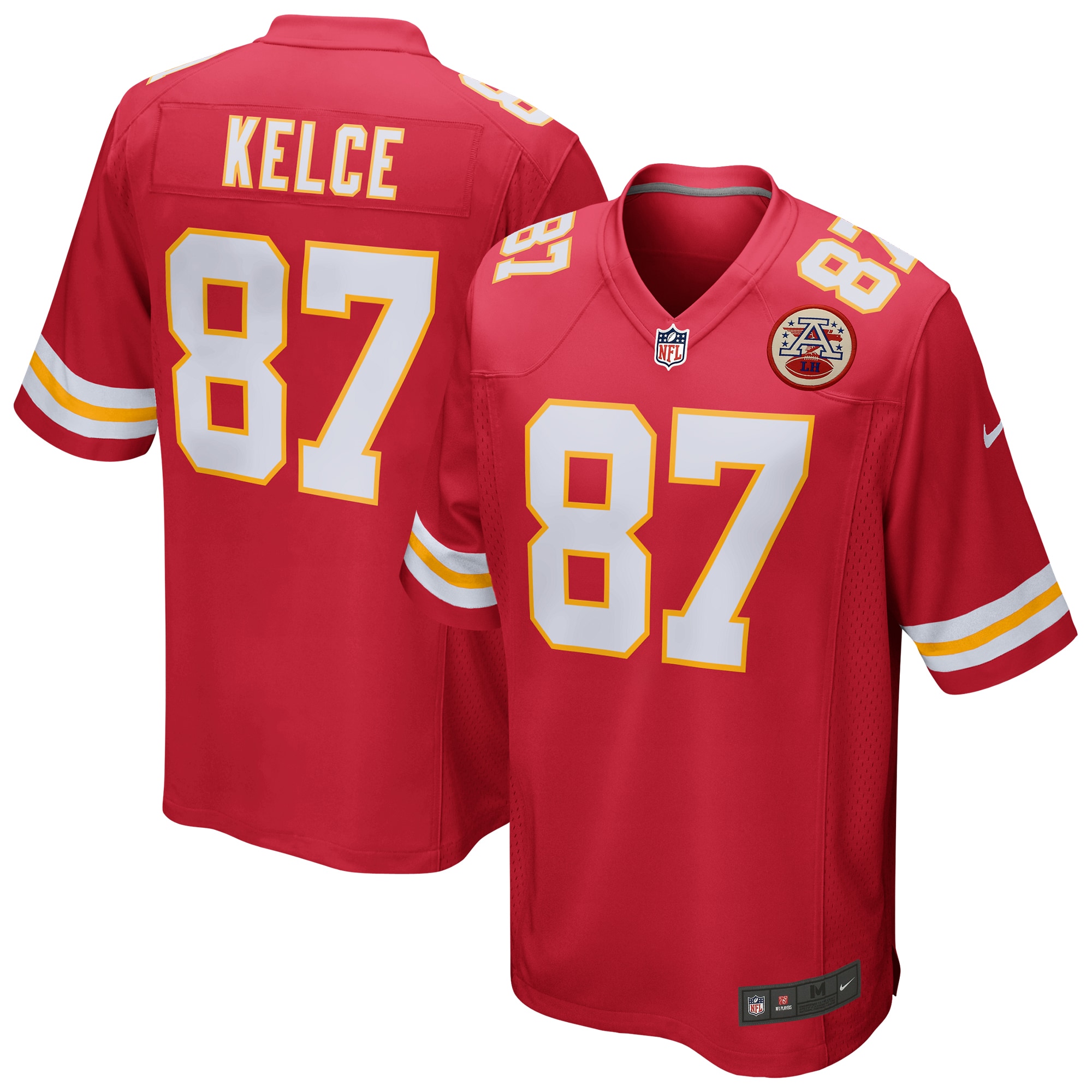 Men's Kansas City Chiefs Travis Kelce Red Game Jersey Js6893