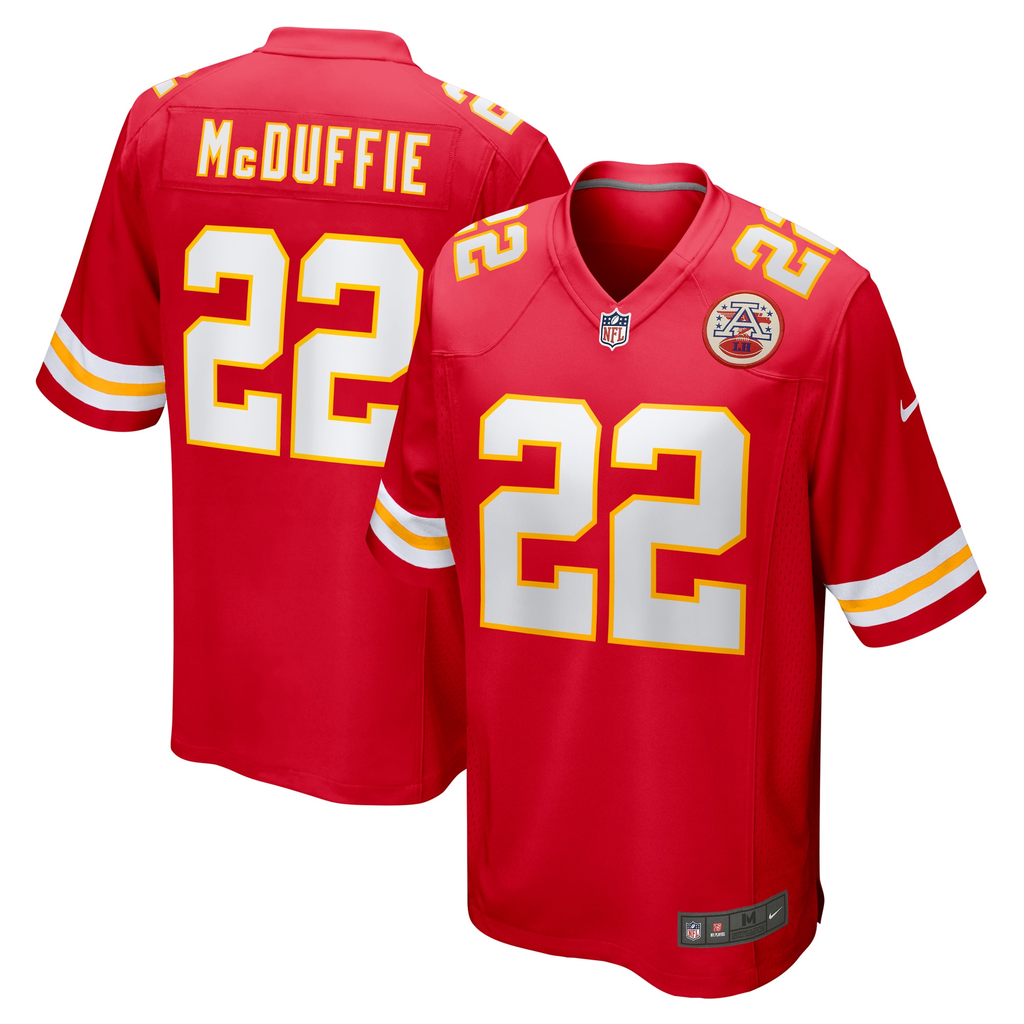 Men's Kansas City Chiefs Trent Mcduffie Red Game Jersey Js4138
