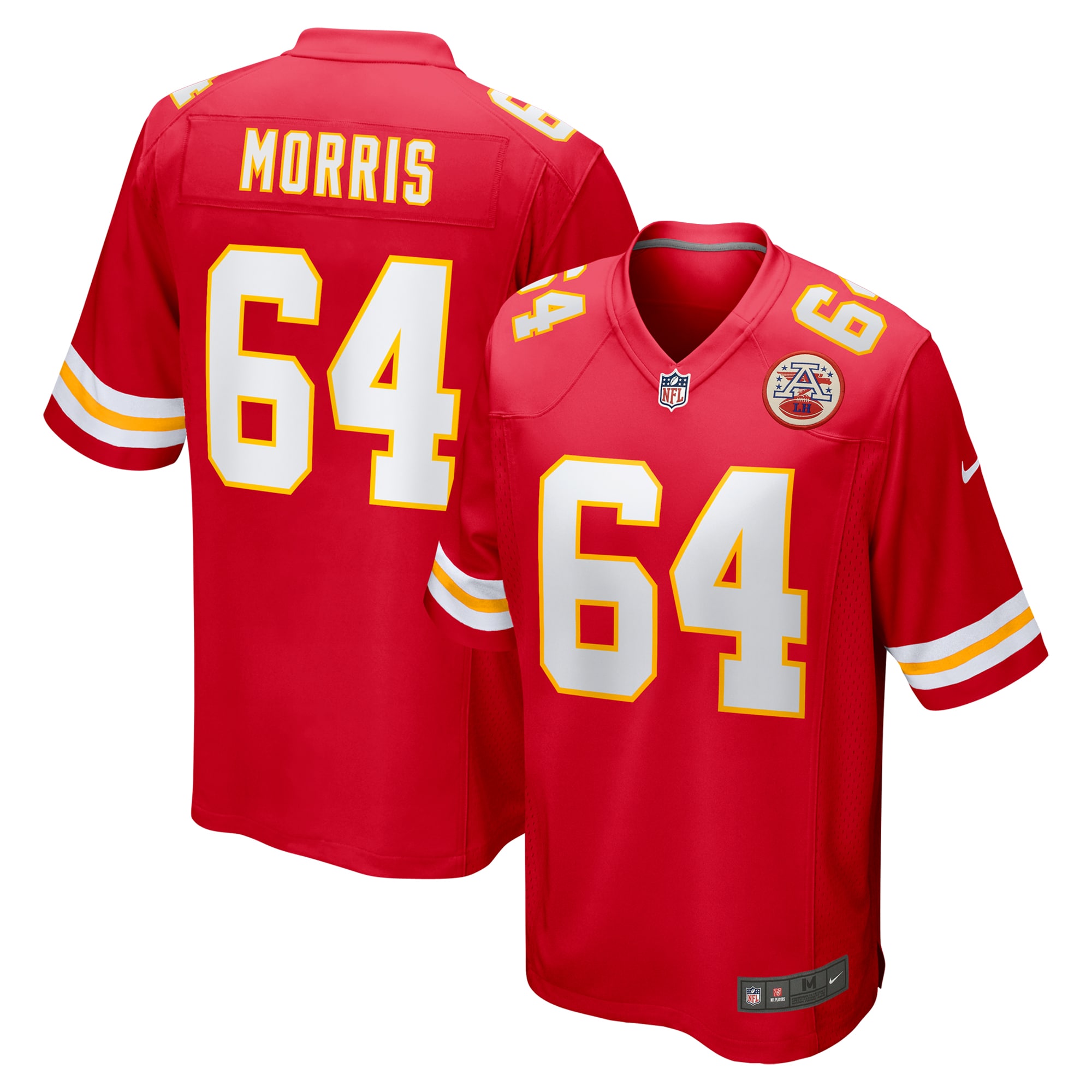 Men's Kansas City Chiefs Wanya Morris Red Game Jersey Js5151
