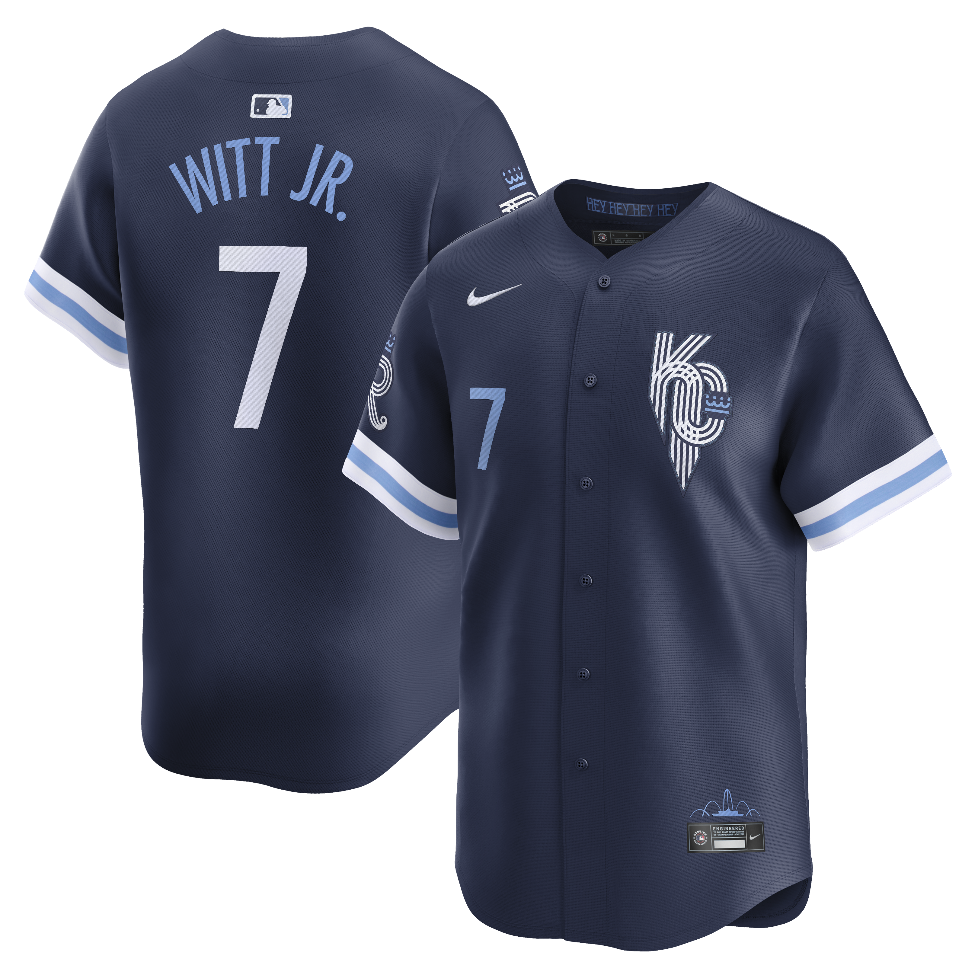 Men's Kansas City Royals Bobby Witt Jr. Navy City Connect Limited Jersey