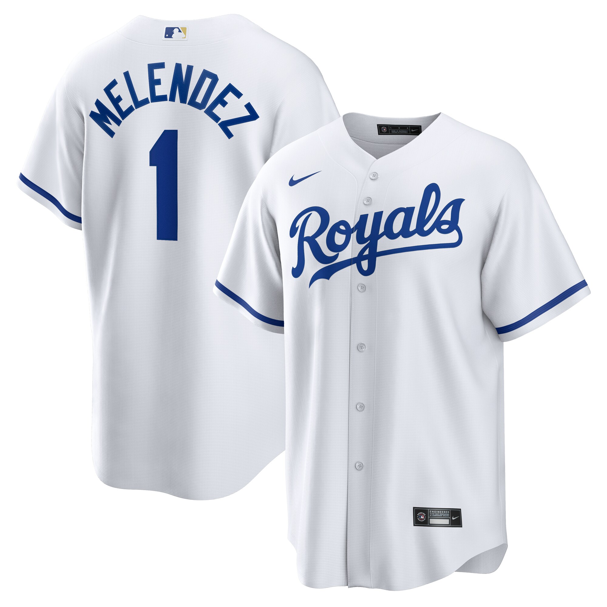 Men's Kansas City Royals Mj Melendez White Home Jersey
