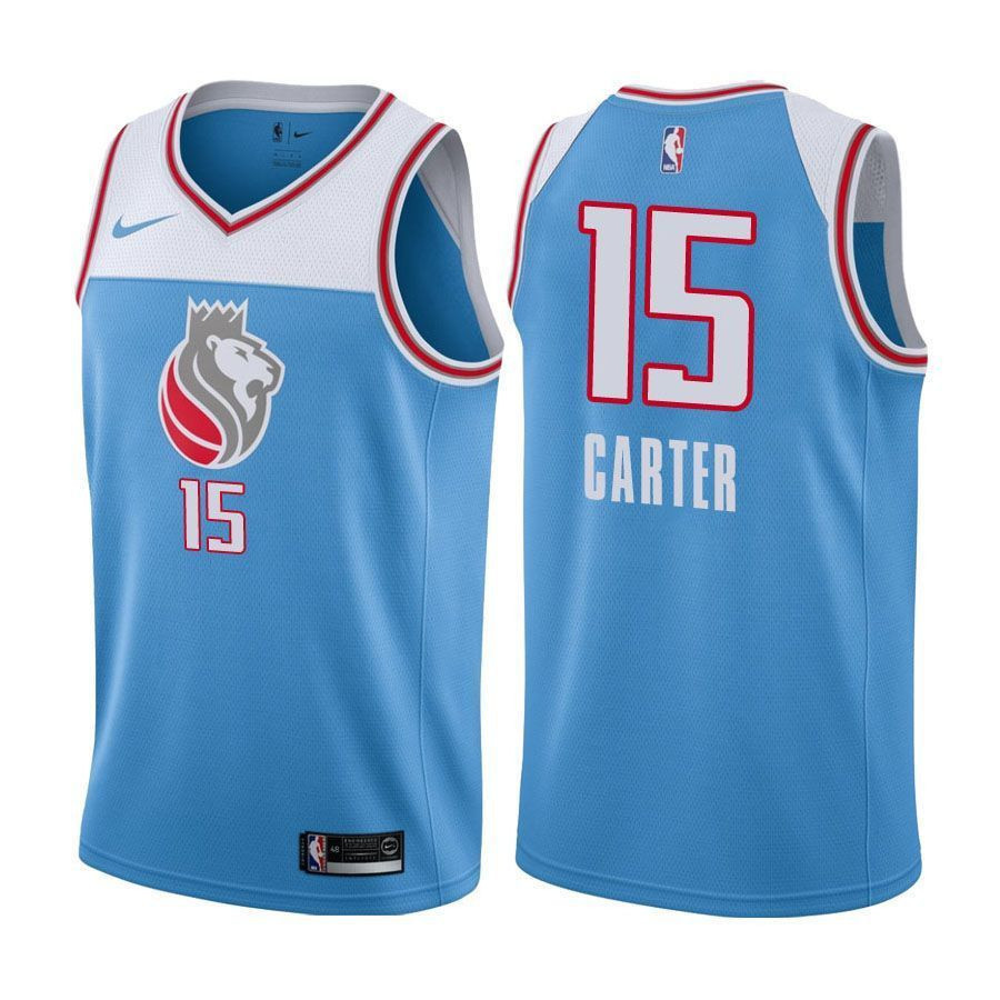Men's Kings Male Vince Carter 15 City Edition Blue Jersey