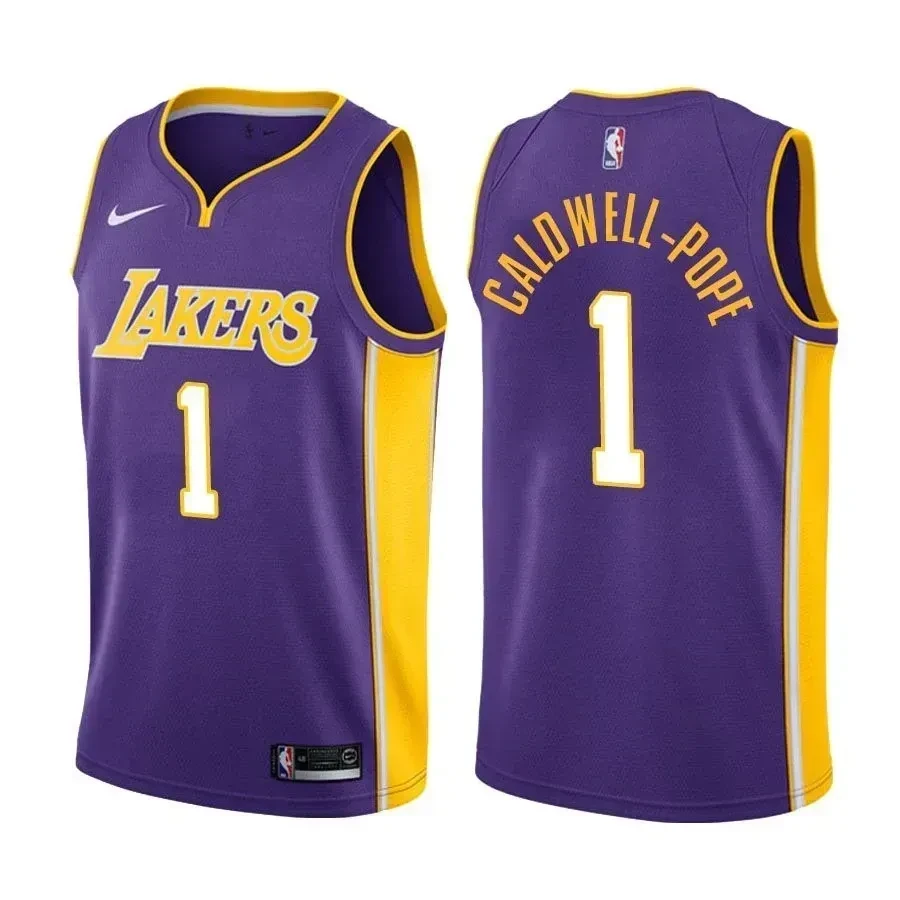 Men's Lakers Male Kentavious Caldwell-pope 1 Statet Purple Jersey