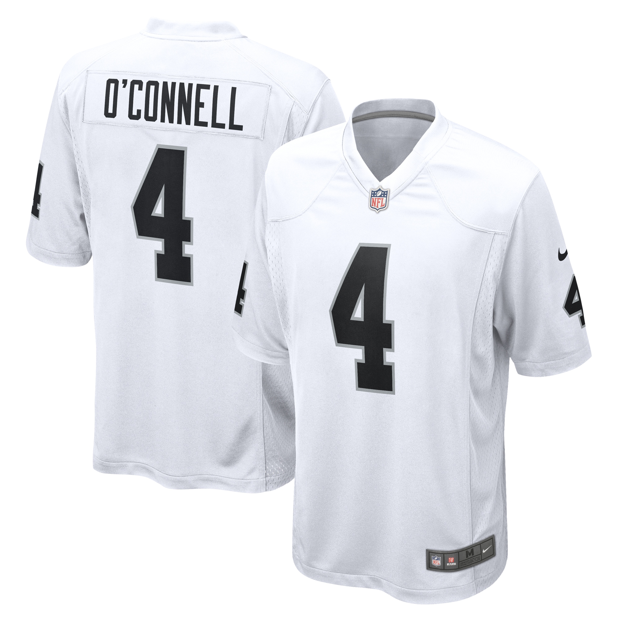 Men's Las Vegas Raiders Aidan O'connell White Game Jersey Js6700