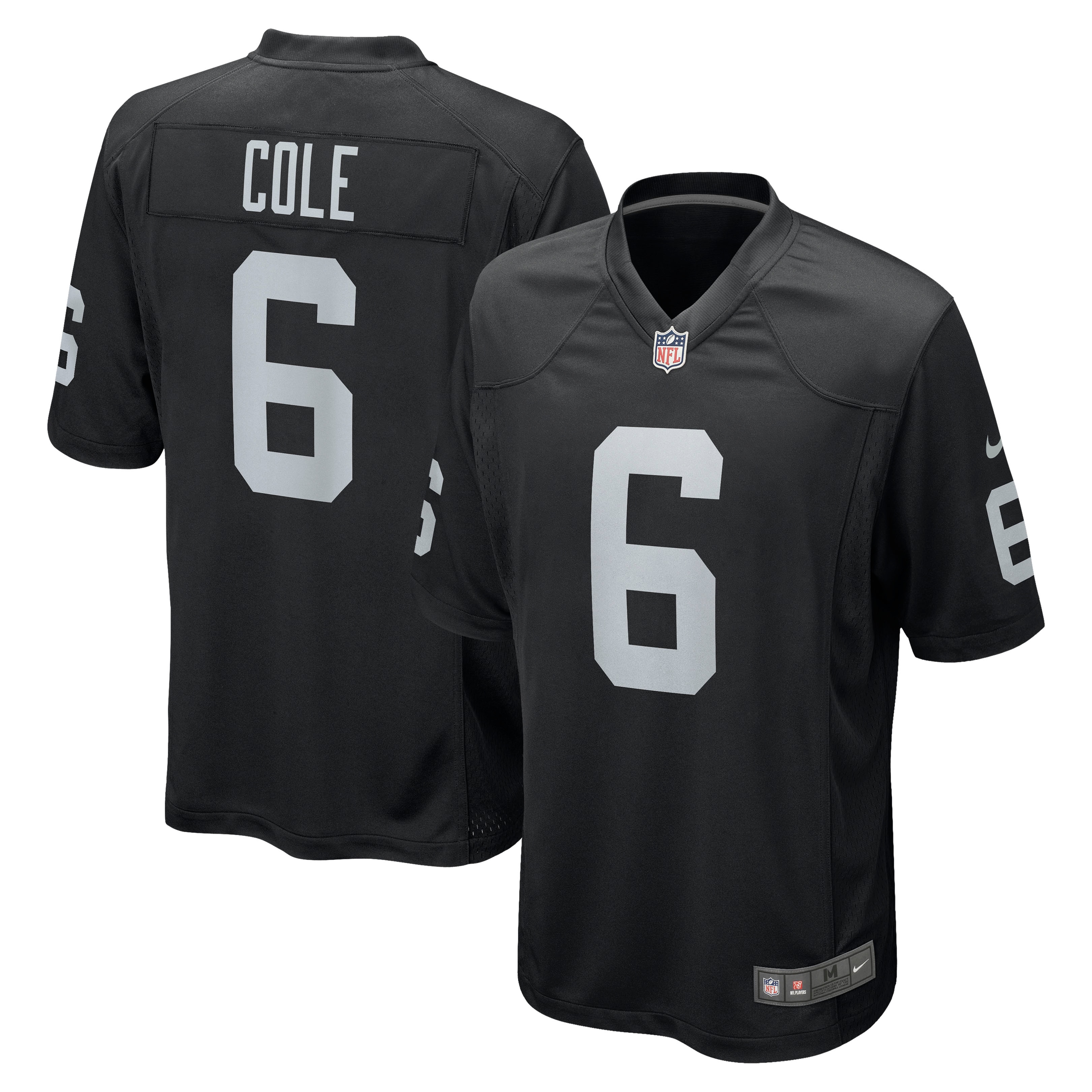 Men's Las Vegas Raiders Aj Cole Black Game Jersey Js6693