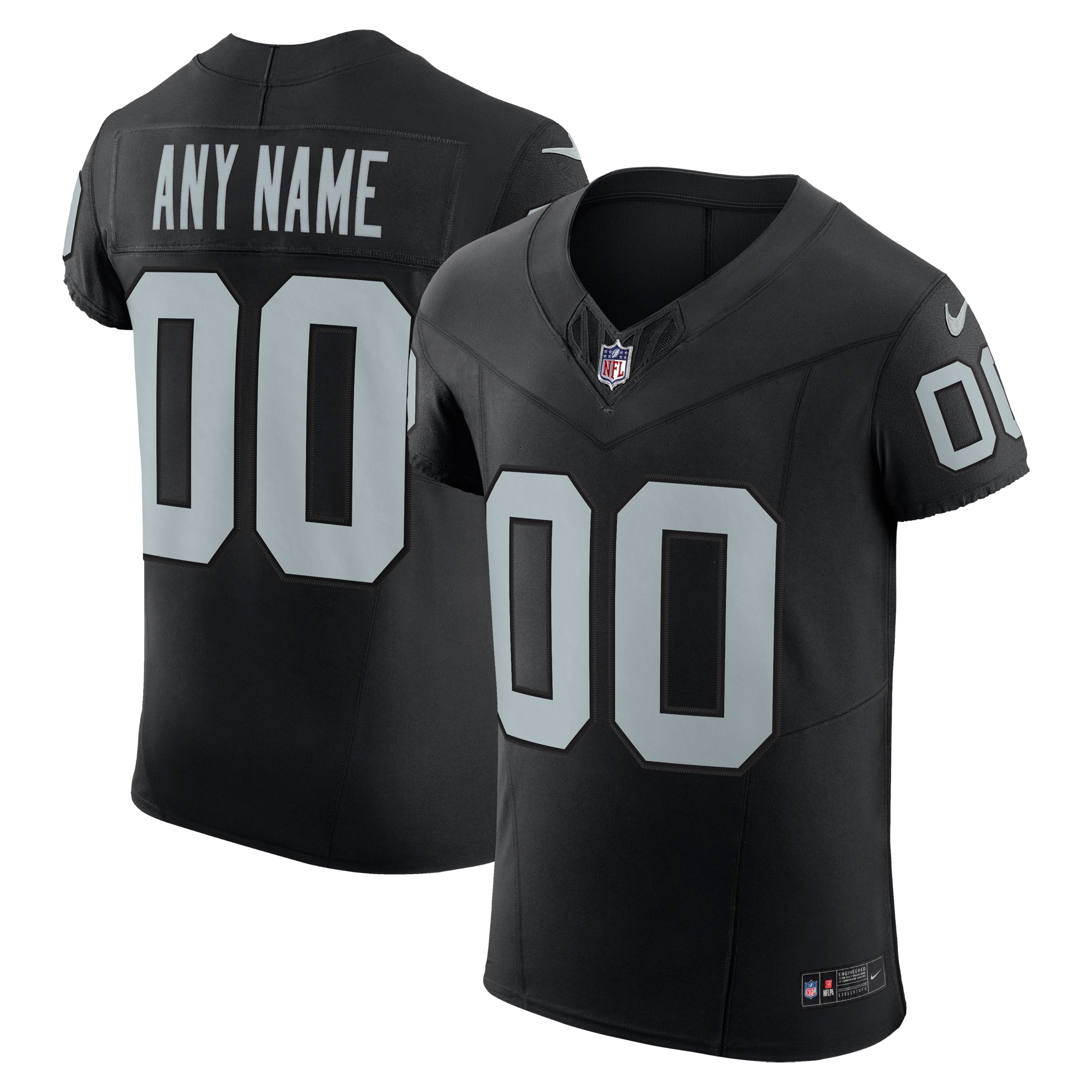Men's Las Vegas Raiders Black Vapor F.u.s.e. Elite Custom Jersey Js1585