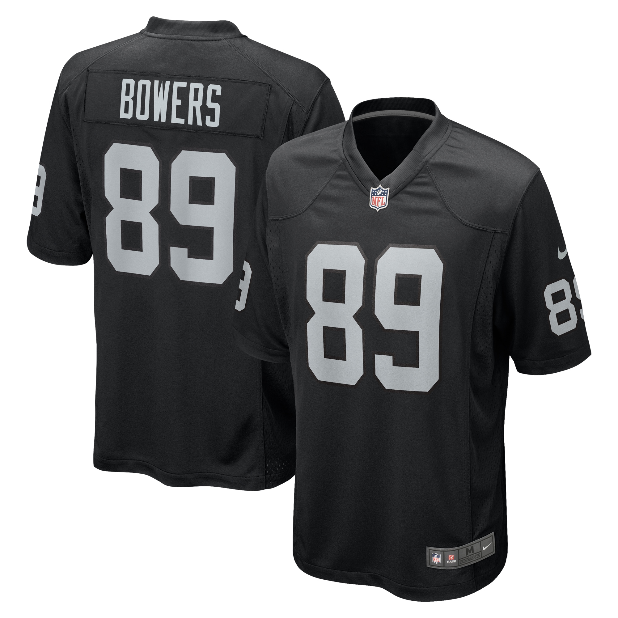 Men's Las Vegas Raiders Brock Bowers Black Player Game Jersey Js3209