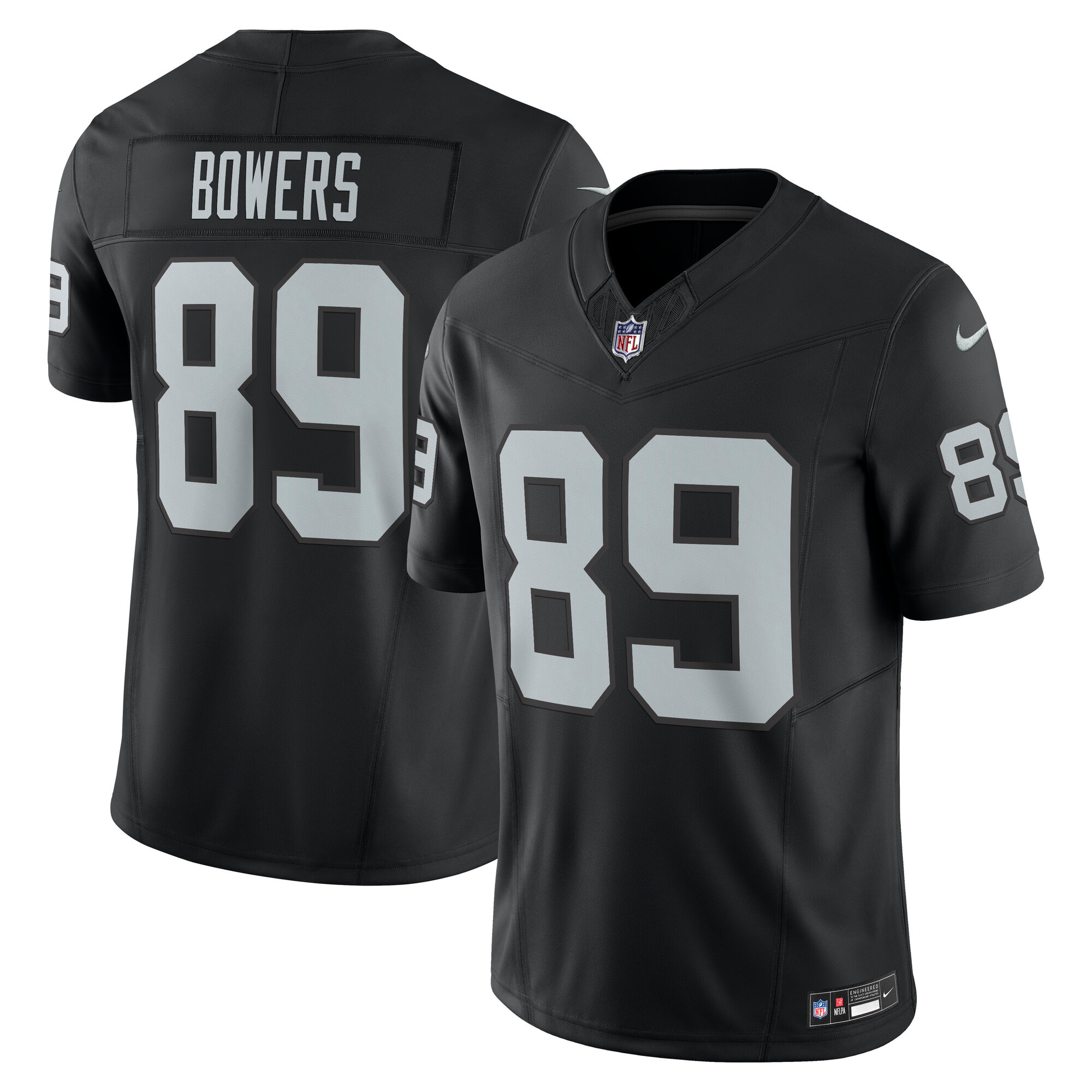 Men's Las Vegas Raiders Brock Bowers Black Team Vapor F.u.s.e. Limited Jersey Js9529