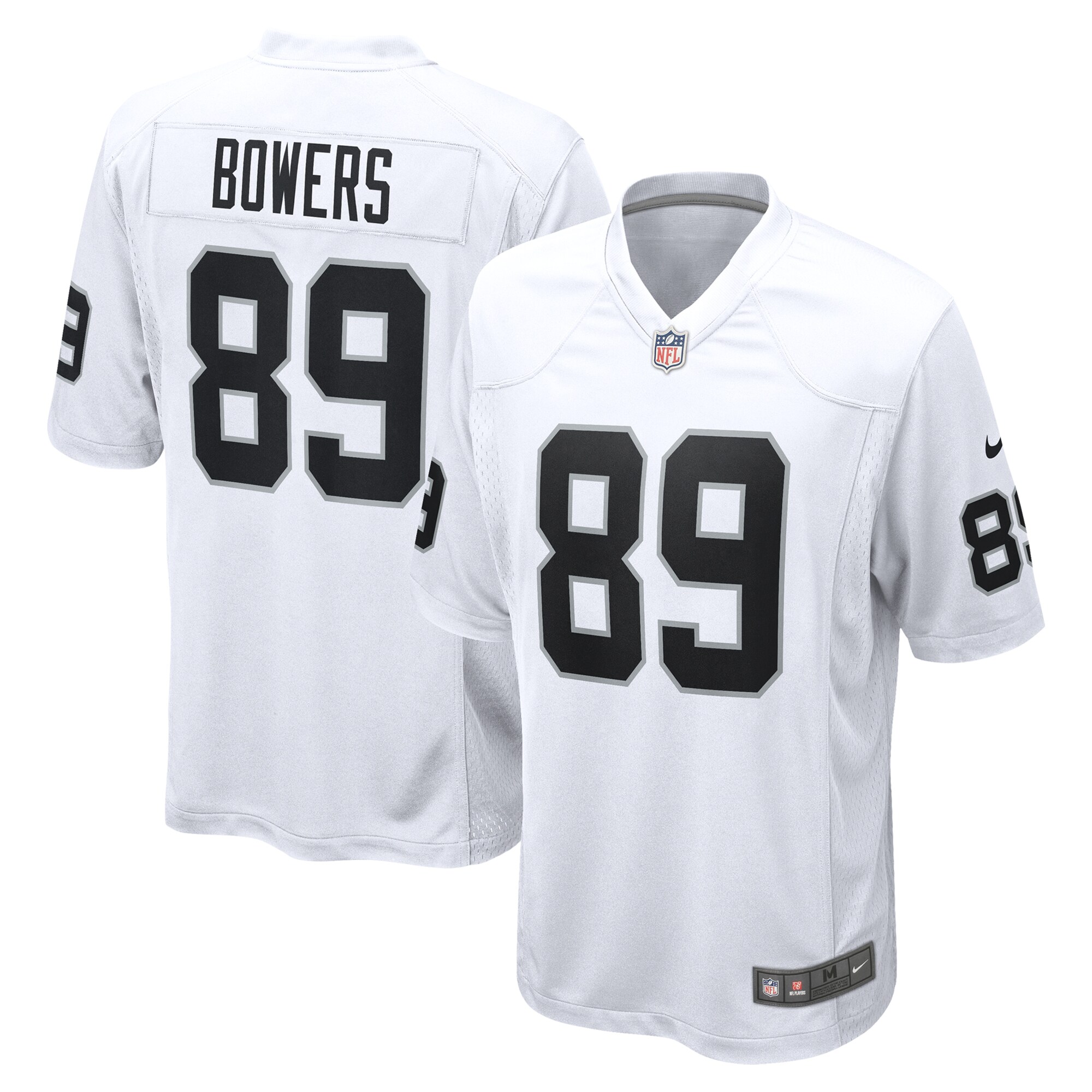 Men's Las Vegas Raiders Brock Bowers White Game Jersey Js3222