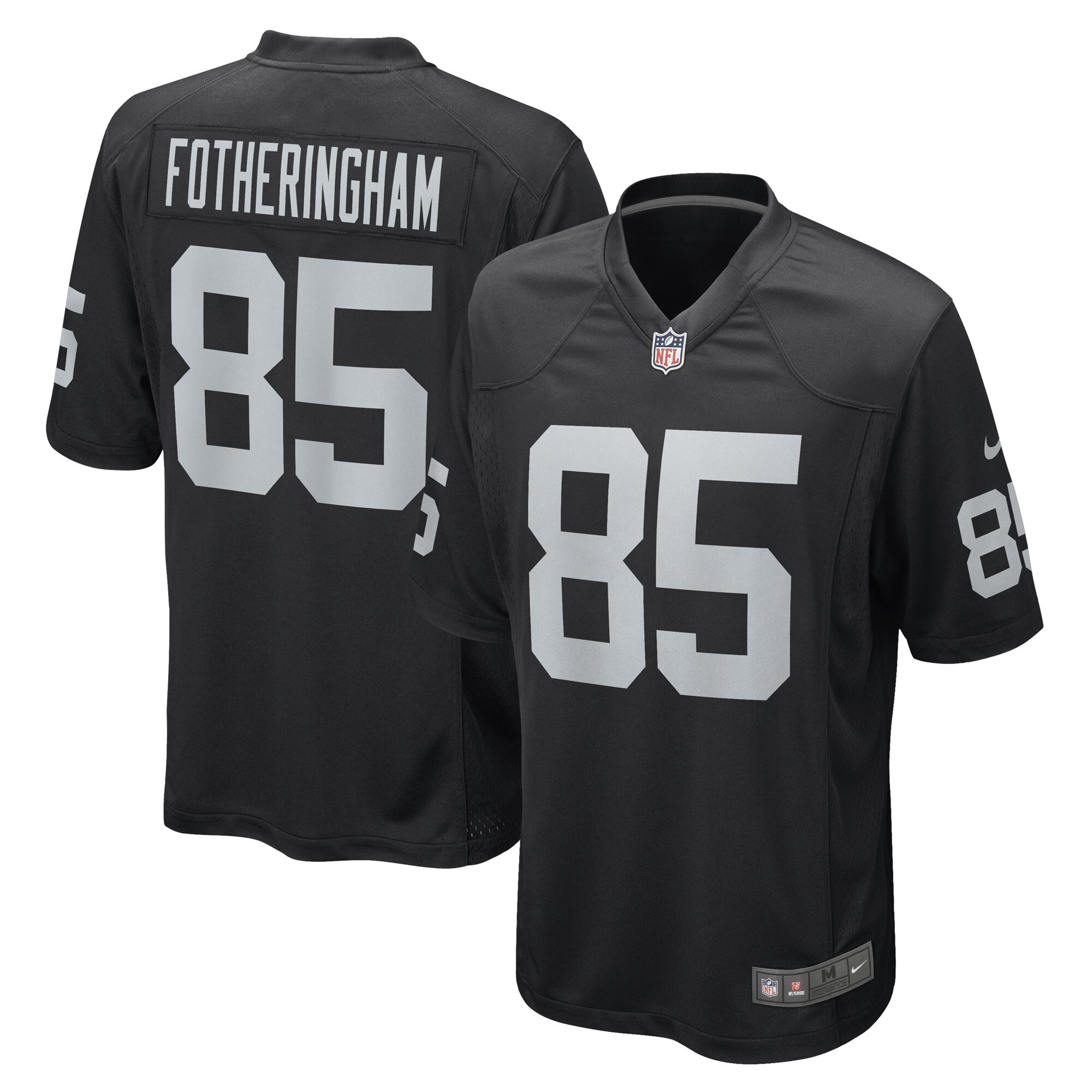 Men's Las Vegas Raiders Cole Fotheringham Black Game Player Jersey Js8292