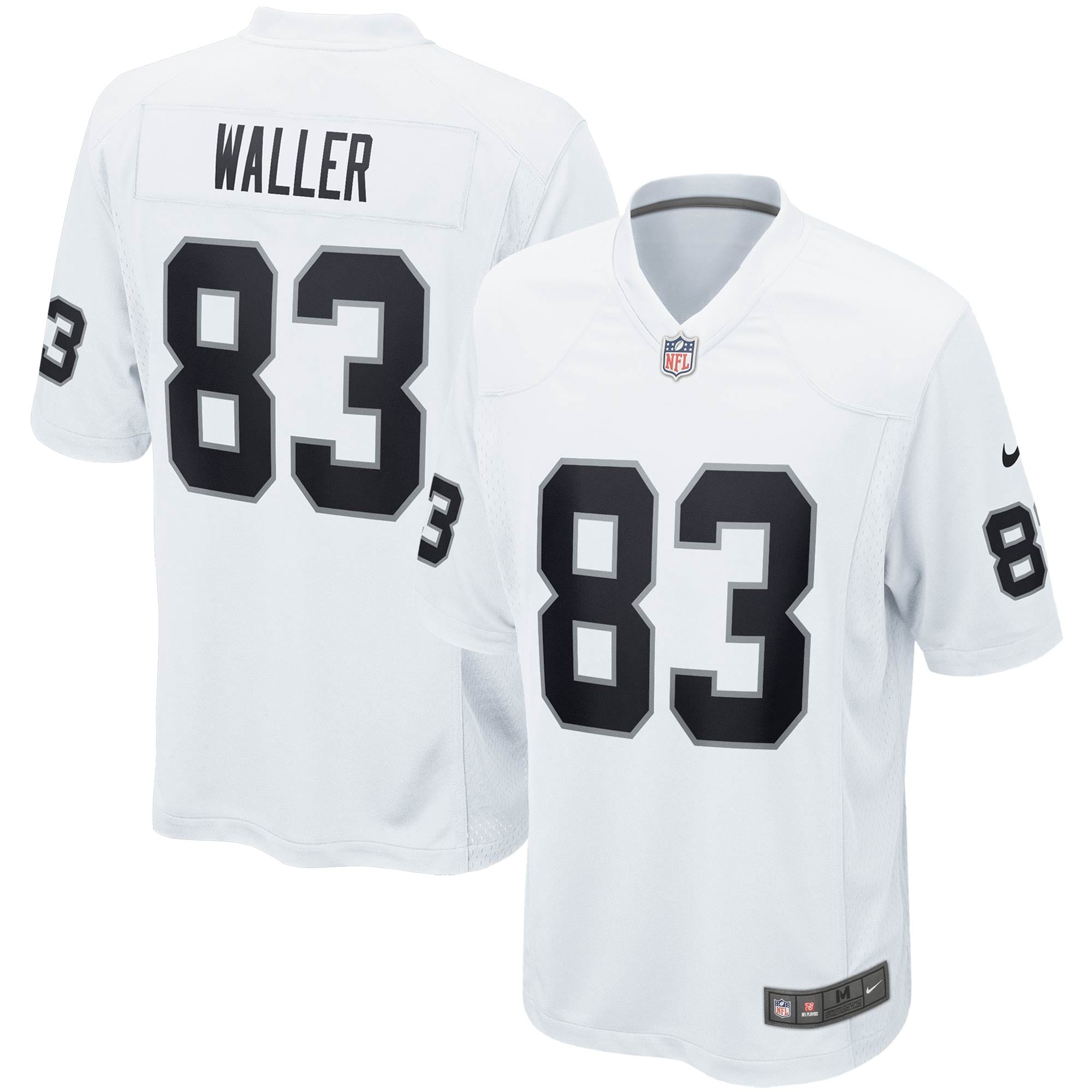 Men's Las Vegas Raiders Darren Waller White Game Jersey Js5415