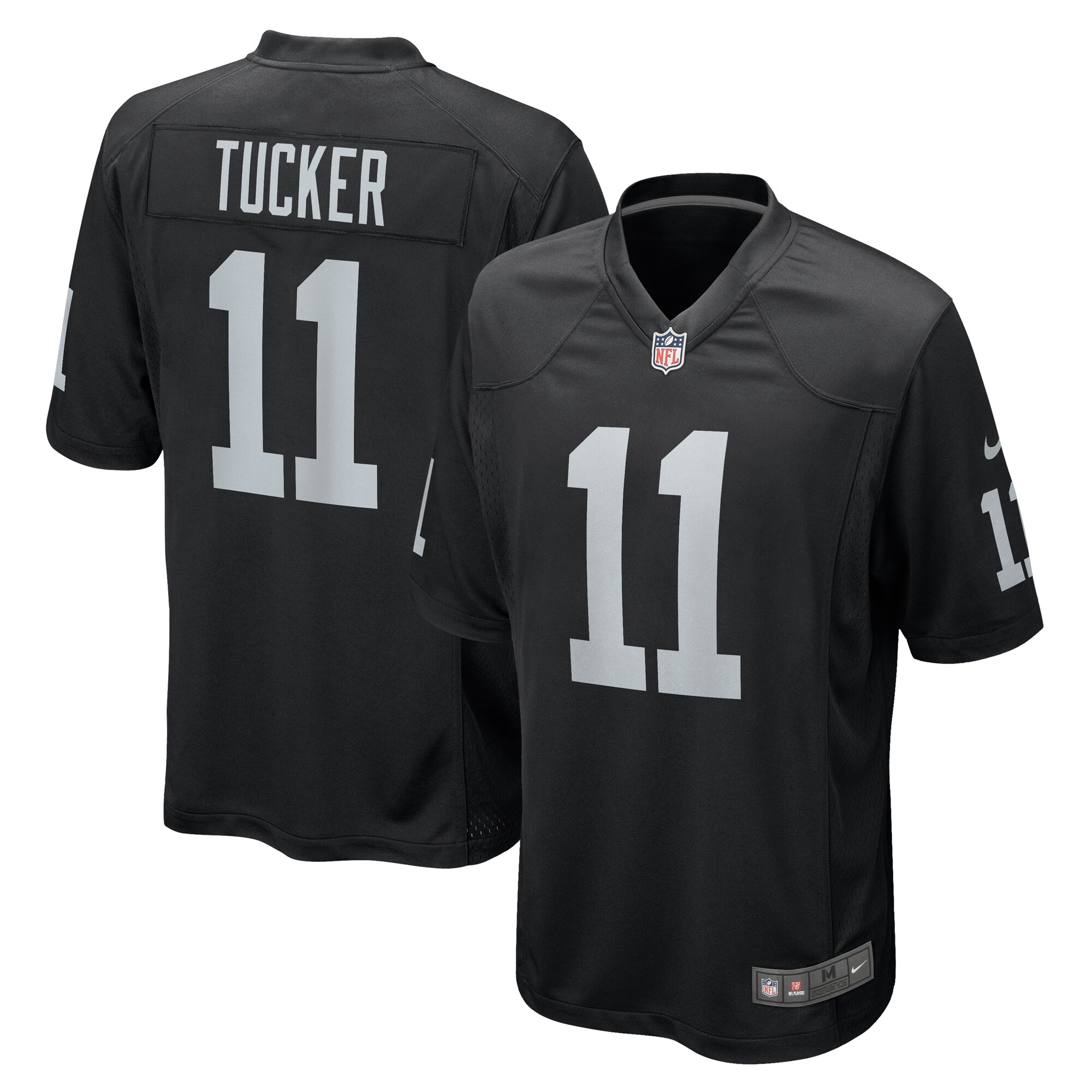 Men's Las Vegas Raiders Tre Tucker Black Team Game Jersey Js1665