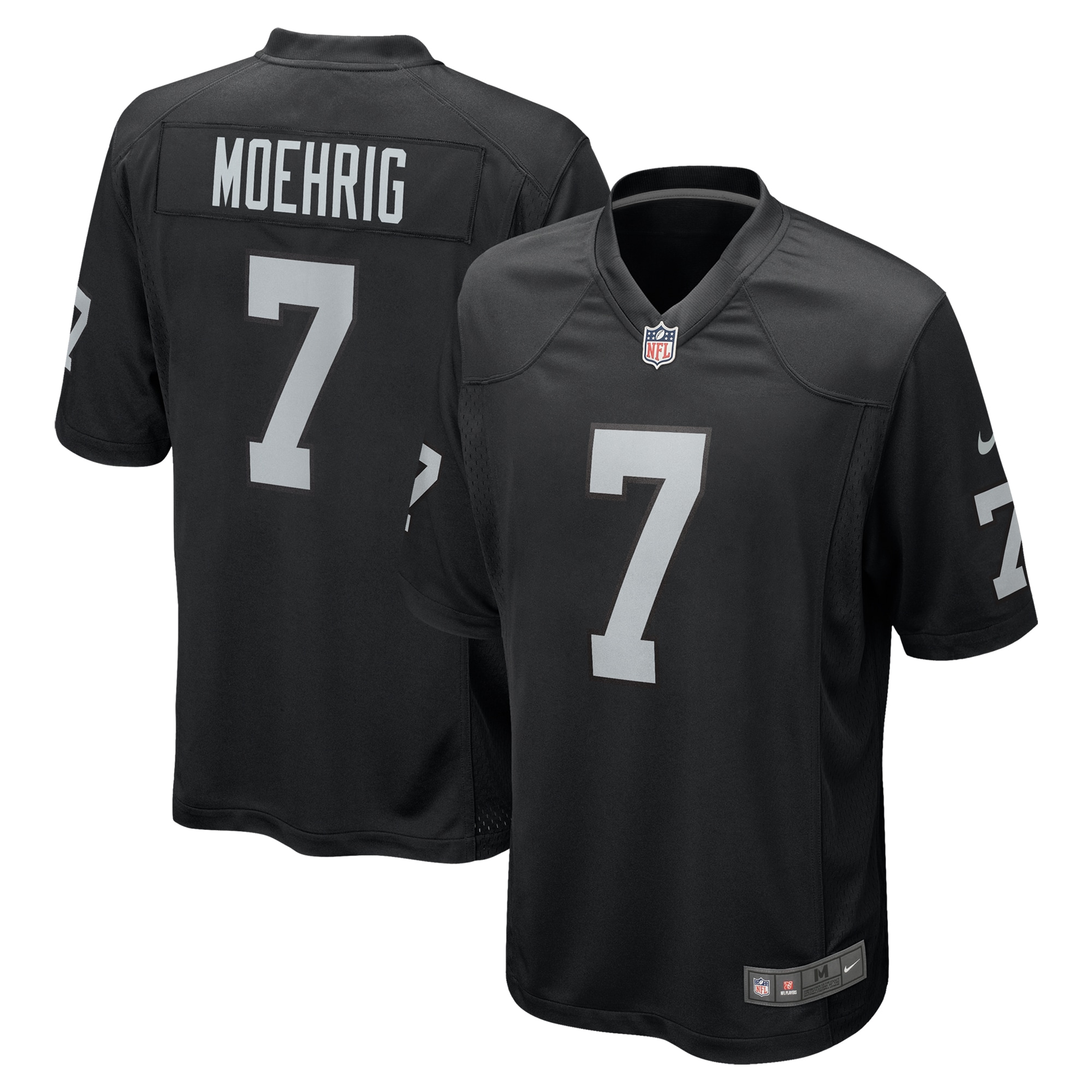 Men's Las Vegas Raiders Tre'von Moehrig Black Team Game Jersey Js9508