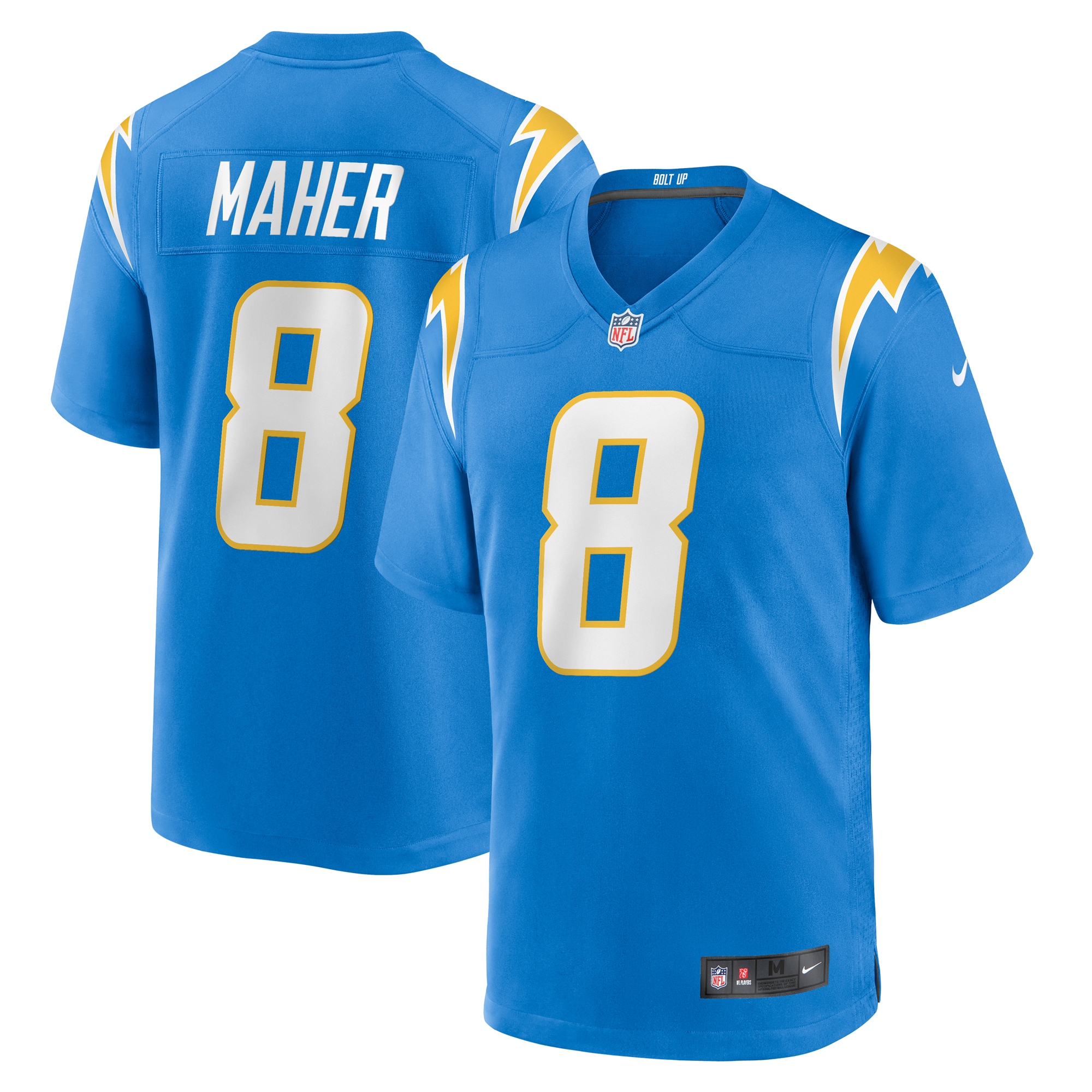 Men's Los Angeles Chargers Brett Maher Powder Blue Team Game Jersey Js5120