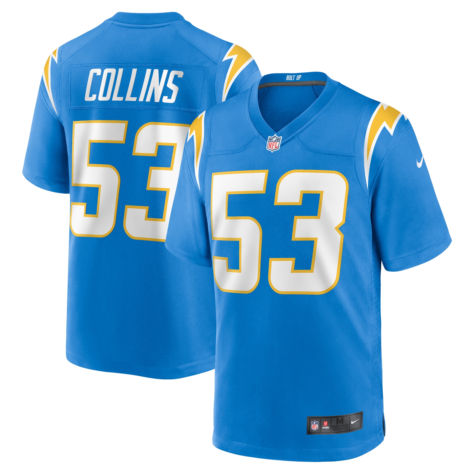 Men's Los Angeles Chargers Chris Collins Powder Blue Team Game Jersey Js1148
