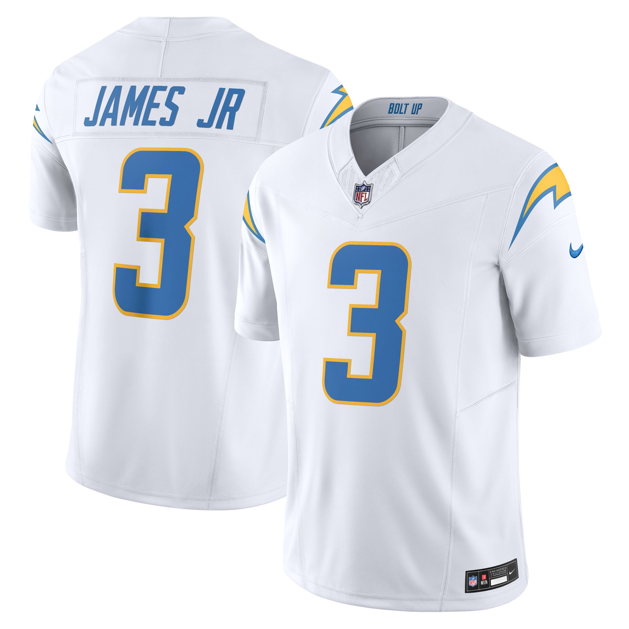 Men's Los Angeles Chargers Derwin James Jr. White Vapor F.u.s.e. Limited Jersey Js2834