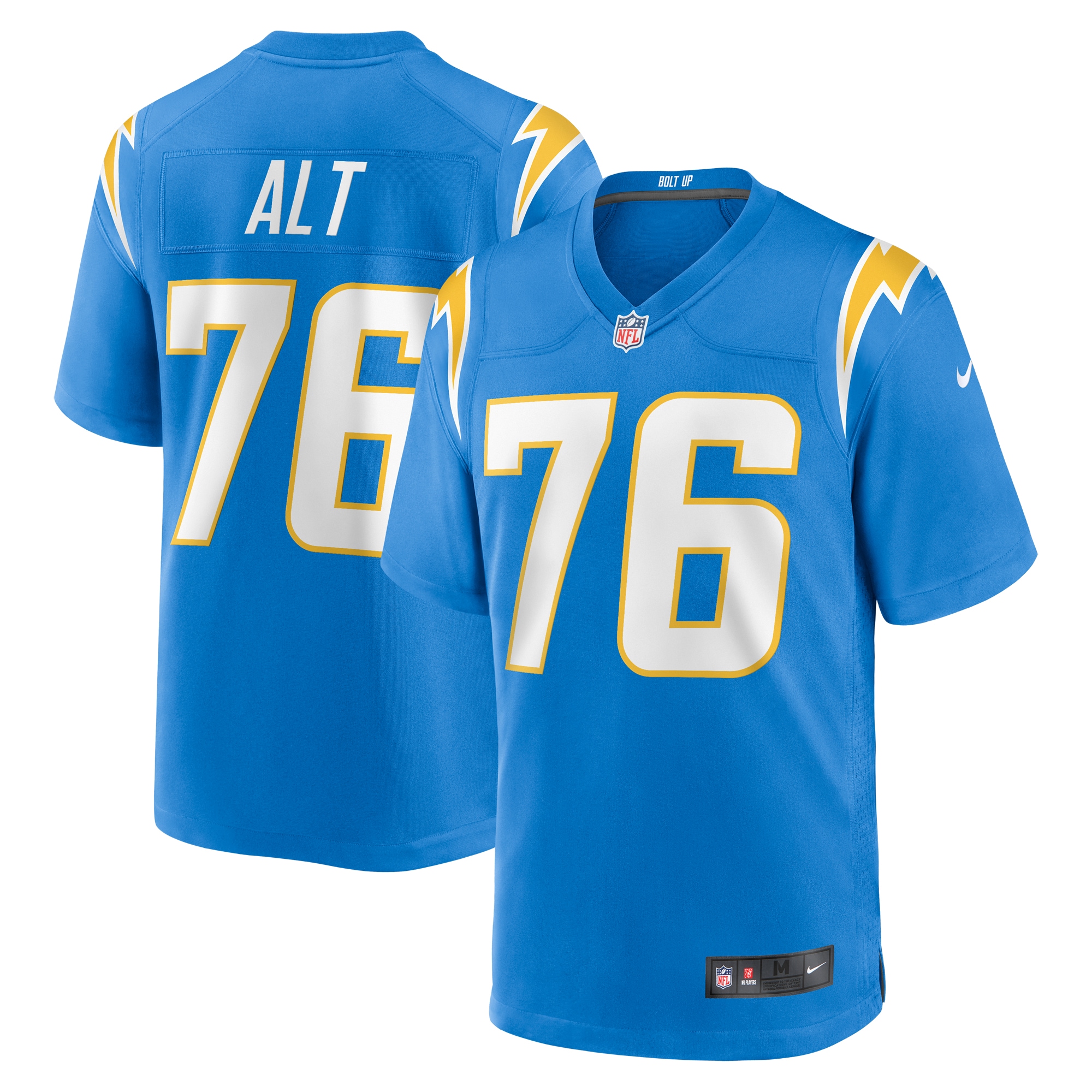 Men's Los Angeles Chargers Joe Alt Powder Blue Player Game Jersey Js7580