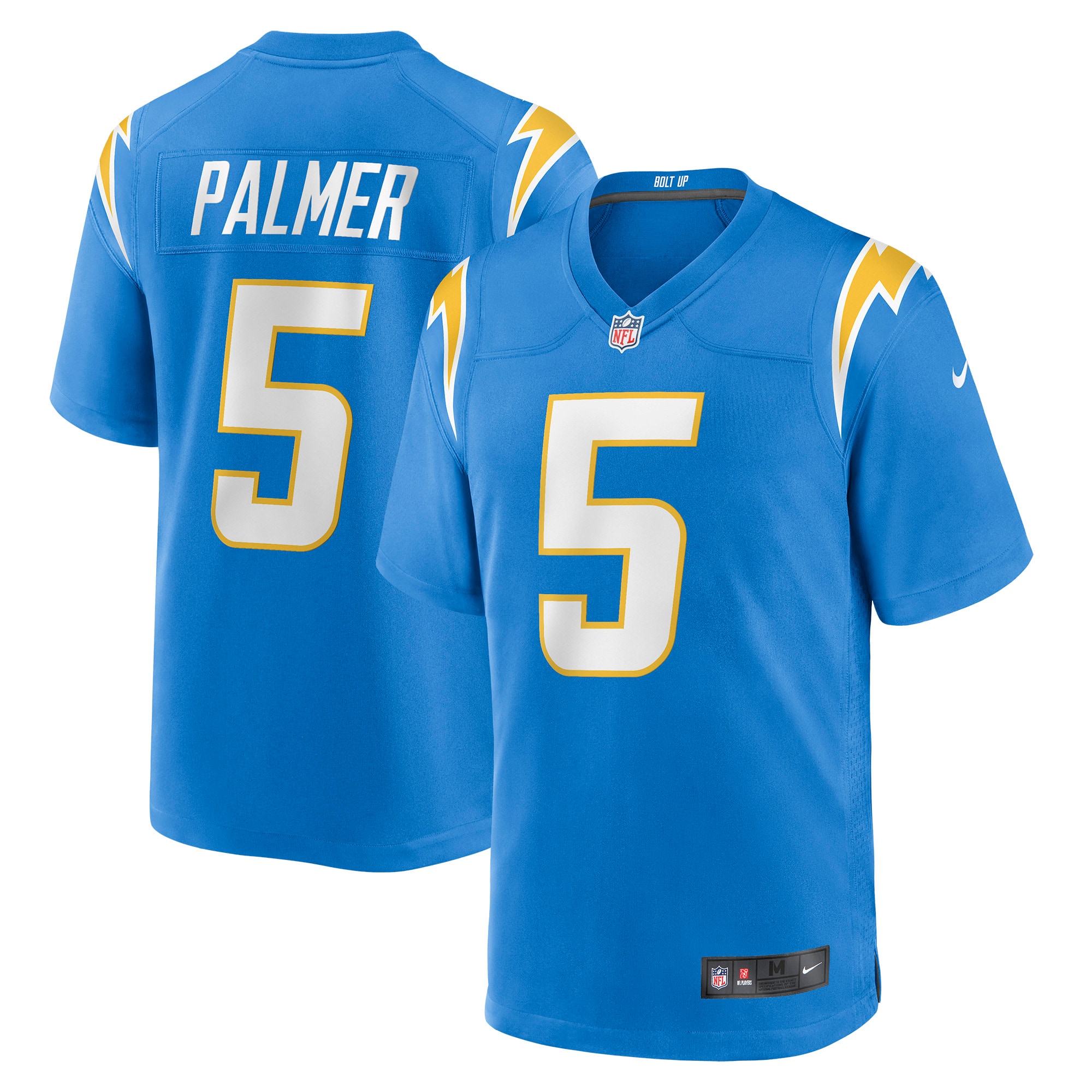 Men's Los Angeles Chargers Joshua Palmer Powder Blue Game Player Jersey Js7058