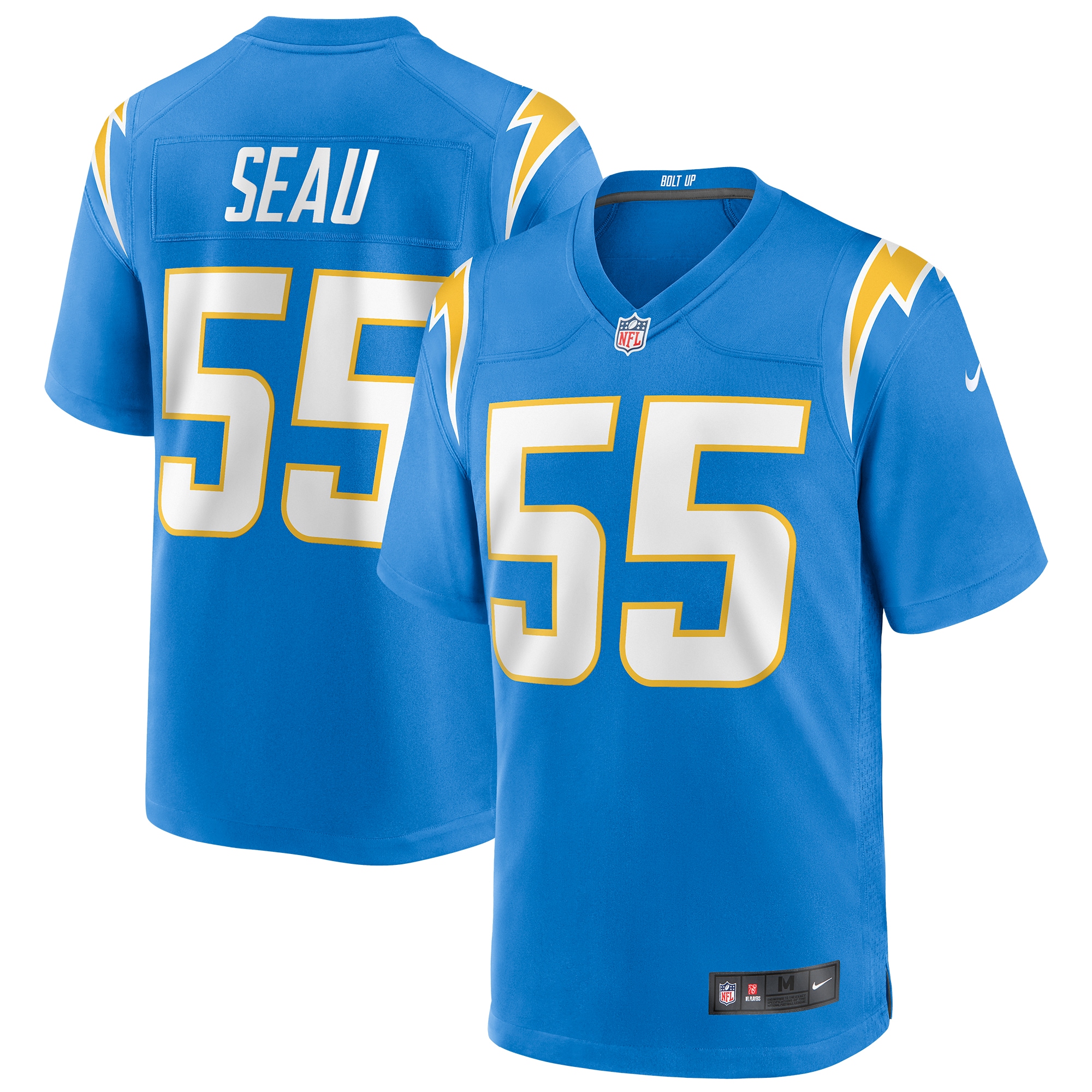 Men's Los Angeles Chargers Junior Seau Powder Blue Game Retired Player Jersey Js5413