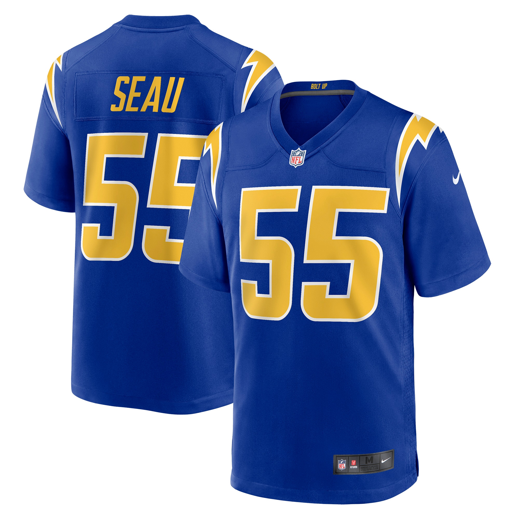 Men's Los Angeles Chargers Junior Seau Royal Retired Player Alternate Game Jersey Js8366