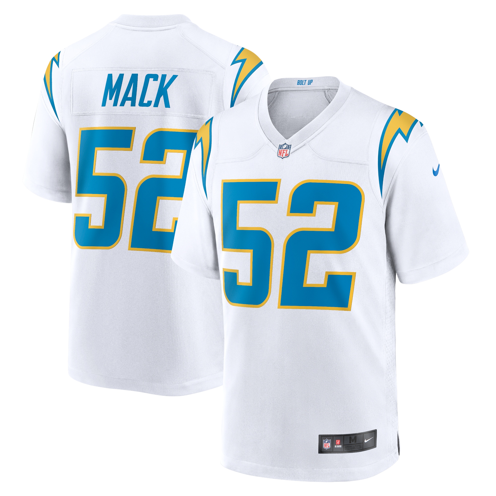 Men's Los Angeles Chargers Khalil Mack White Game Jersey Js2816