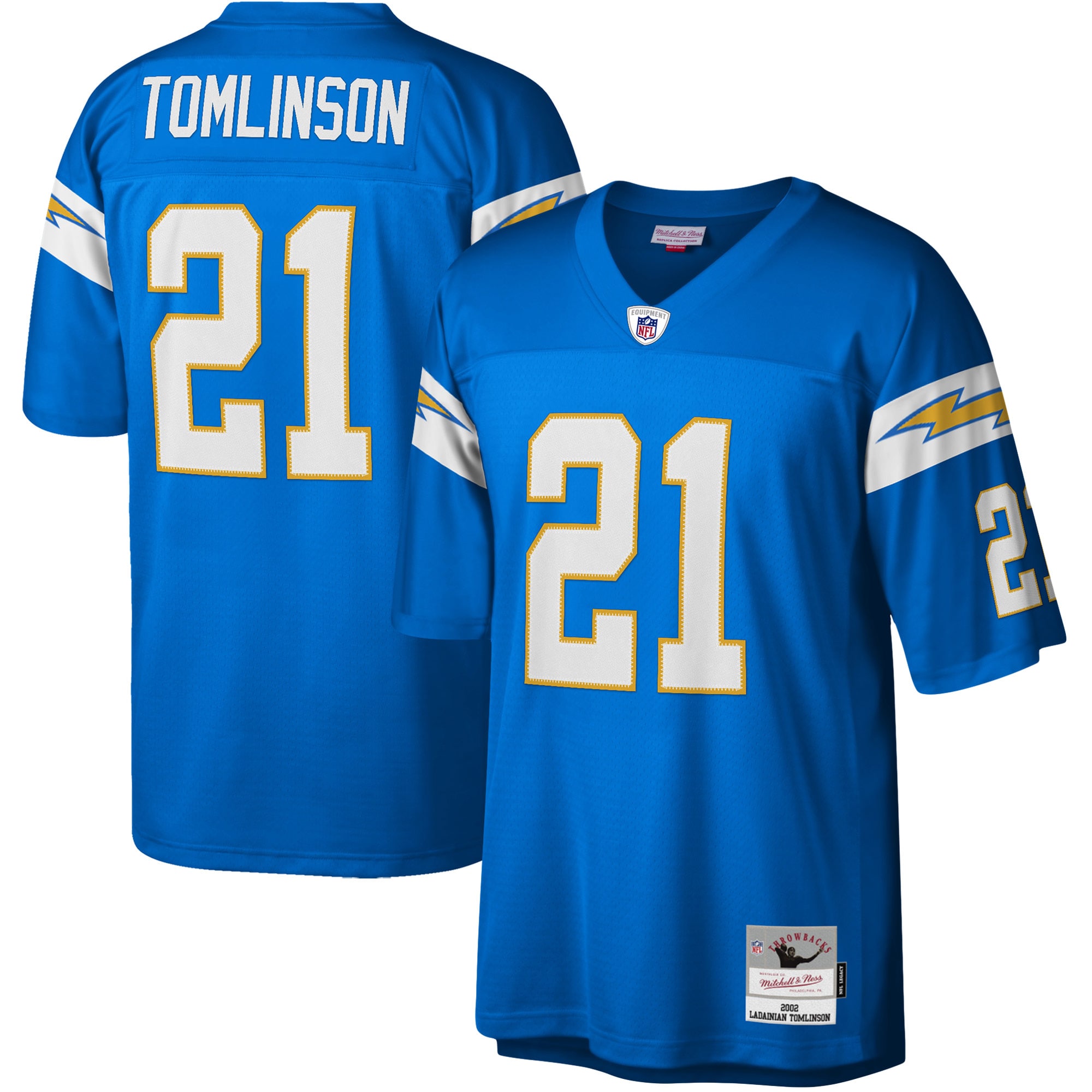 Men's Los Angeles Chargers Ladainian Tomlinson Mitchell & Ness Powder Blue Legacy Jersey Js6321