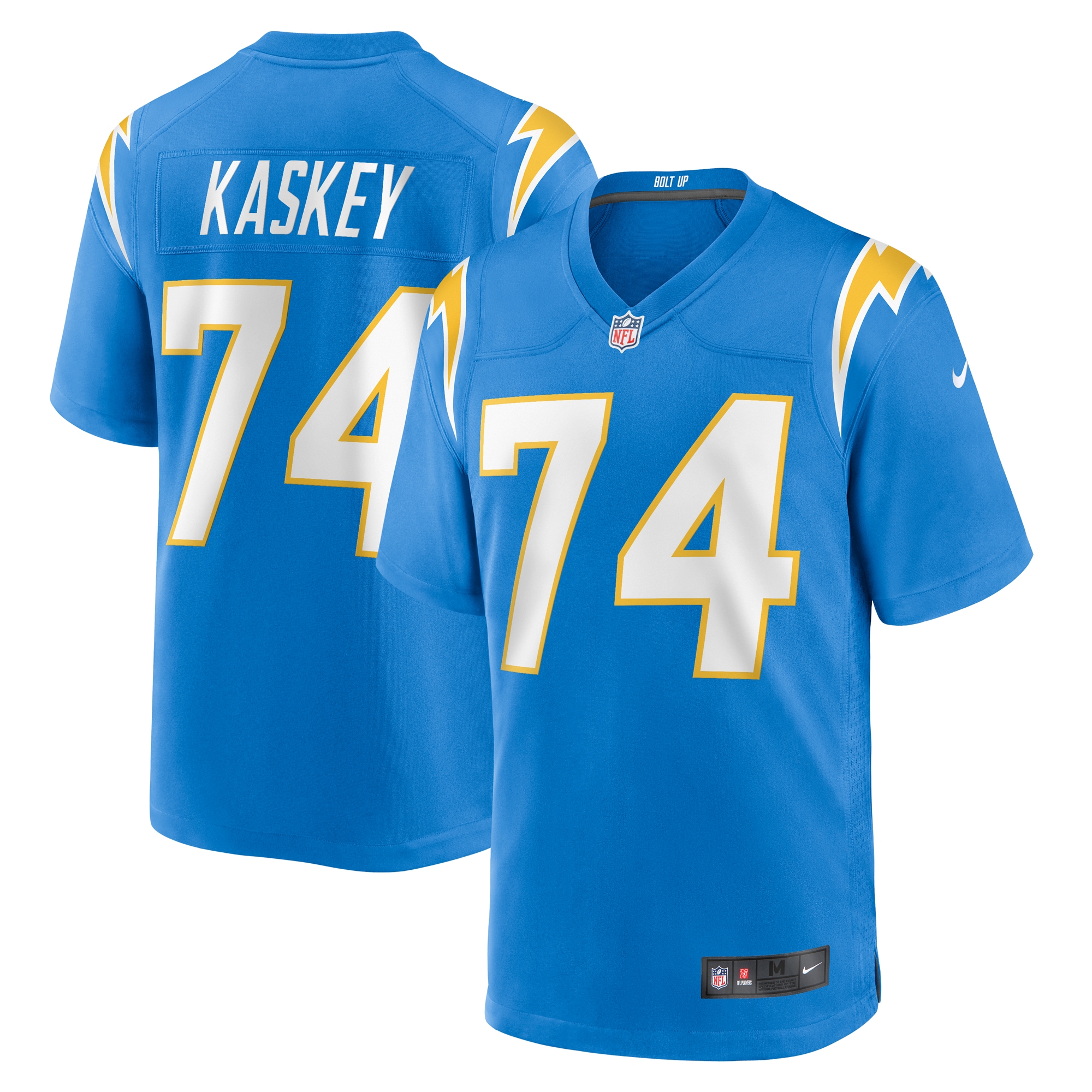 Men's Los Angeles Chargers Matt Kaskey Powder Blue Team Game Jersey Js2820