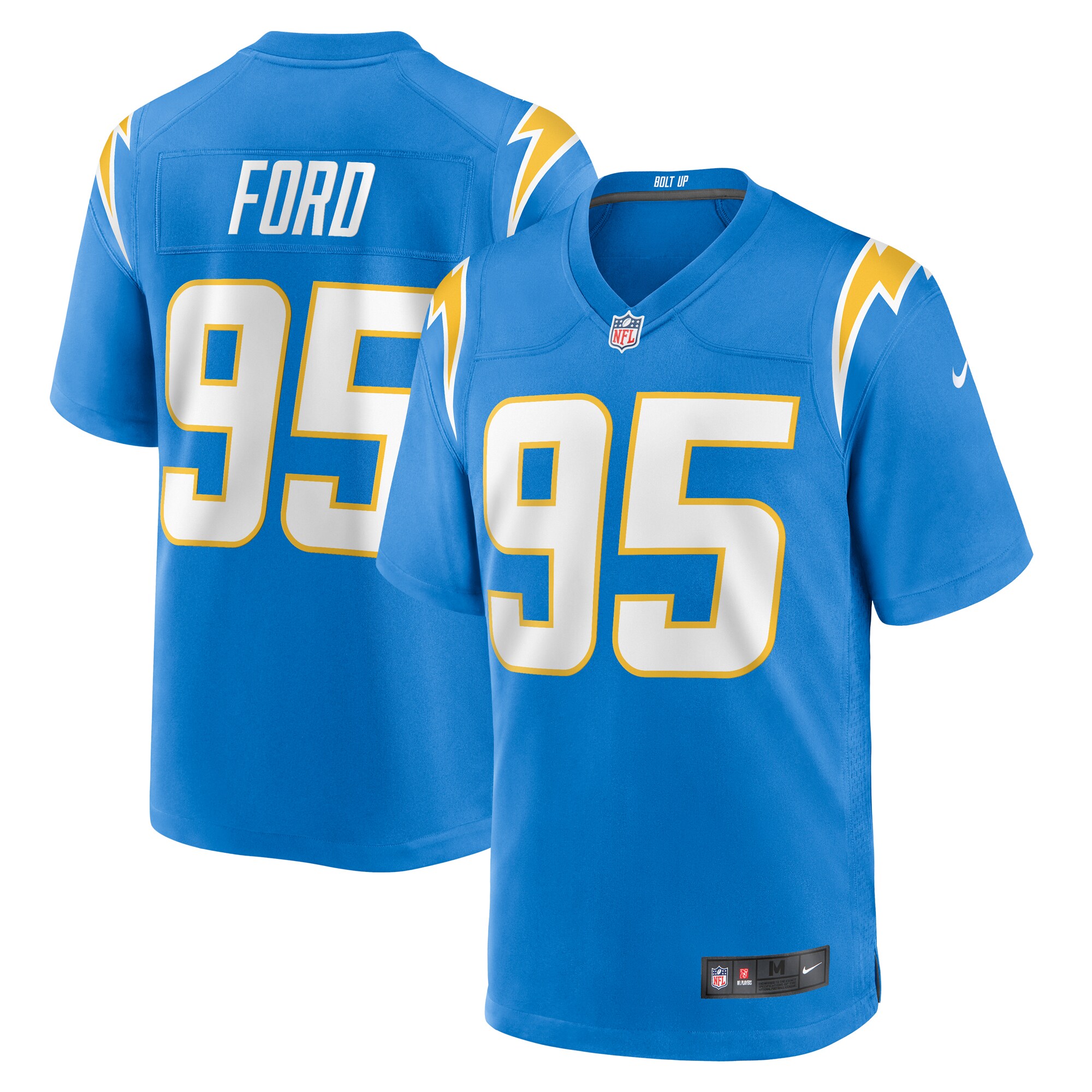 Men's Los Angeles Chargers Poona Ford Powder Blue Game Jersey Js6749